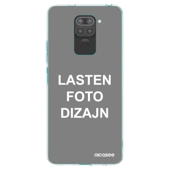Picasee silikonski črni ovitek za Xiaomi Redmi Note 9 - Lasten foto dizajn