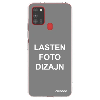 Picasee silikonski prozorni ovitek za Samsung Galaxy A21s - Lasten foto dizajn