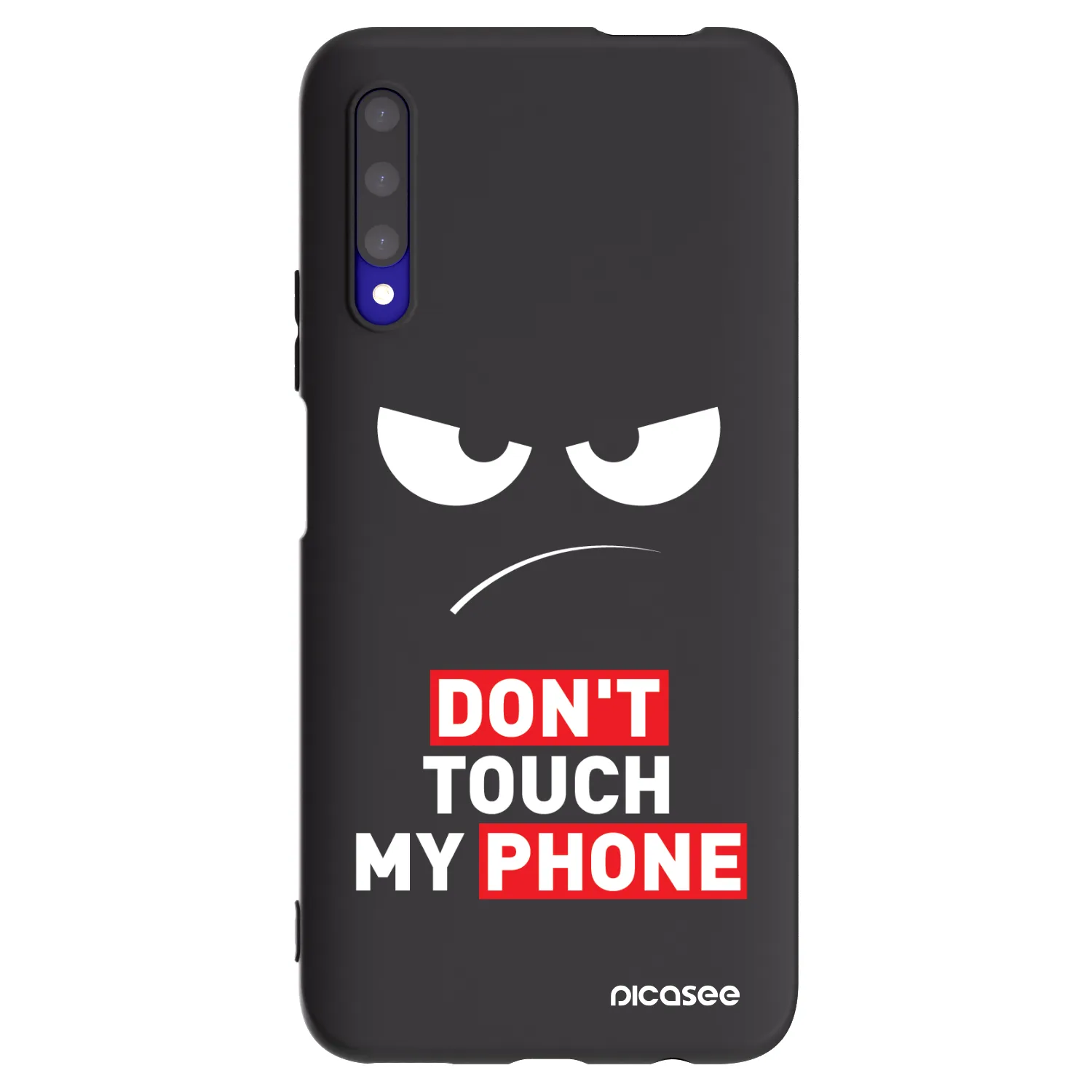 Picasee silikonski črni ovitek za Honor 9X Pro - Angry Eyes - Transparent