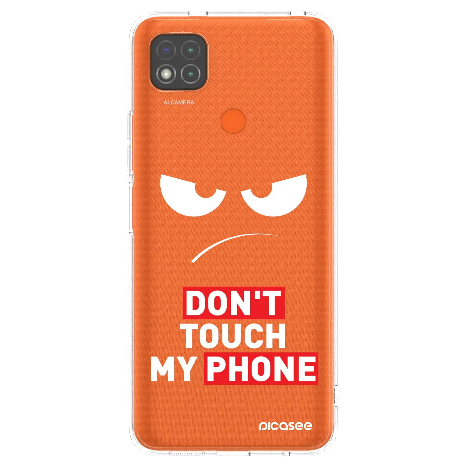 Picasee silikonski prozorni ovitek za Xiaomi Redmi 9C - Angry Eyes - Transparent