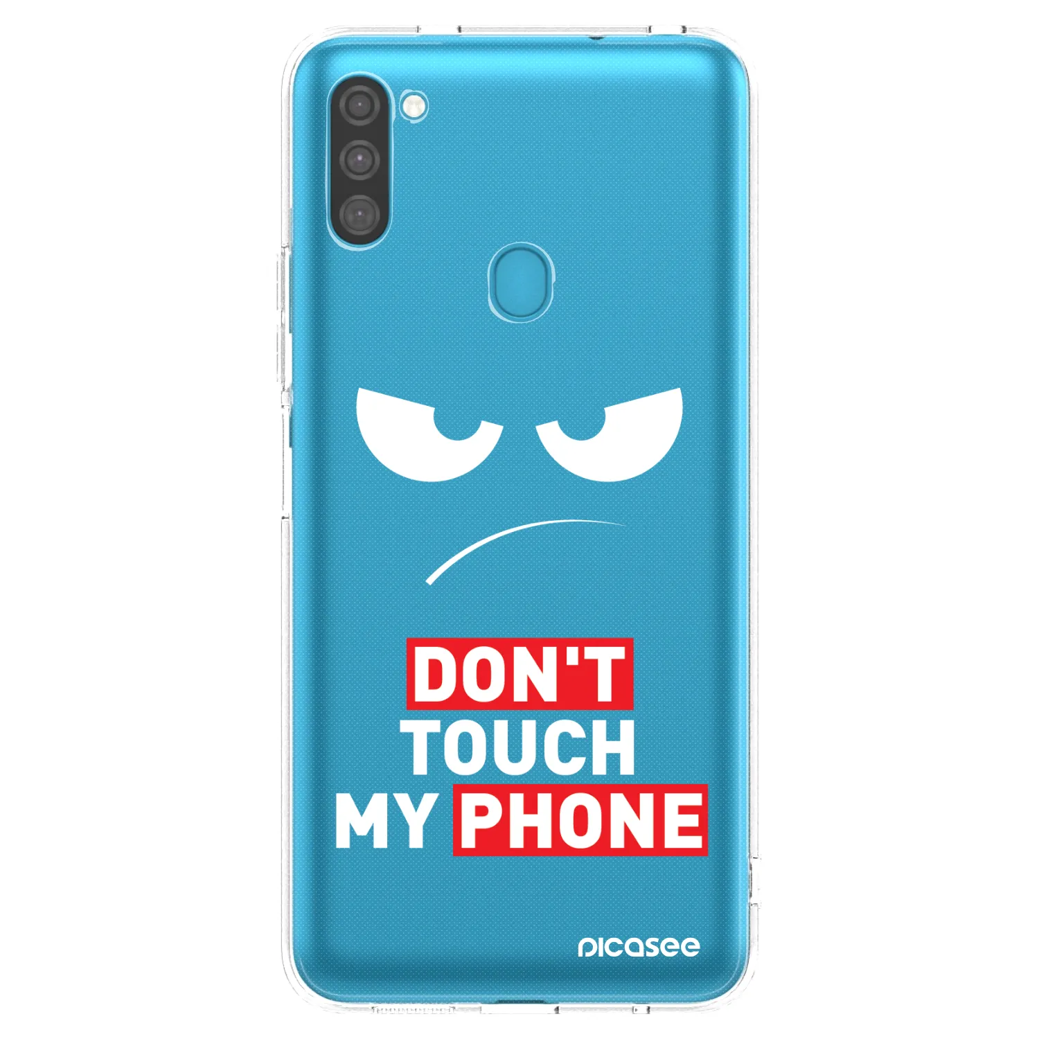 Picasee silikonski prozorni ovitek za Samsung Galaxy M11 - Angry Eyes - Transparent