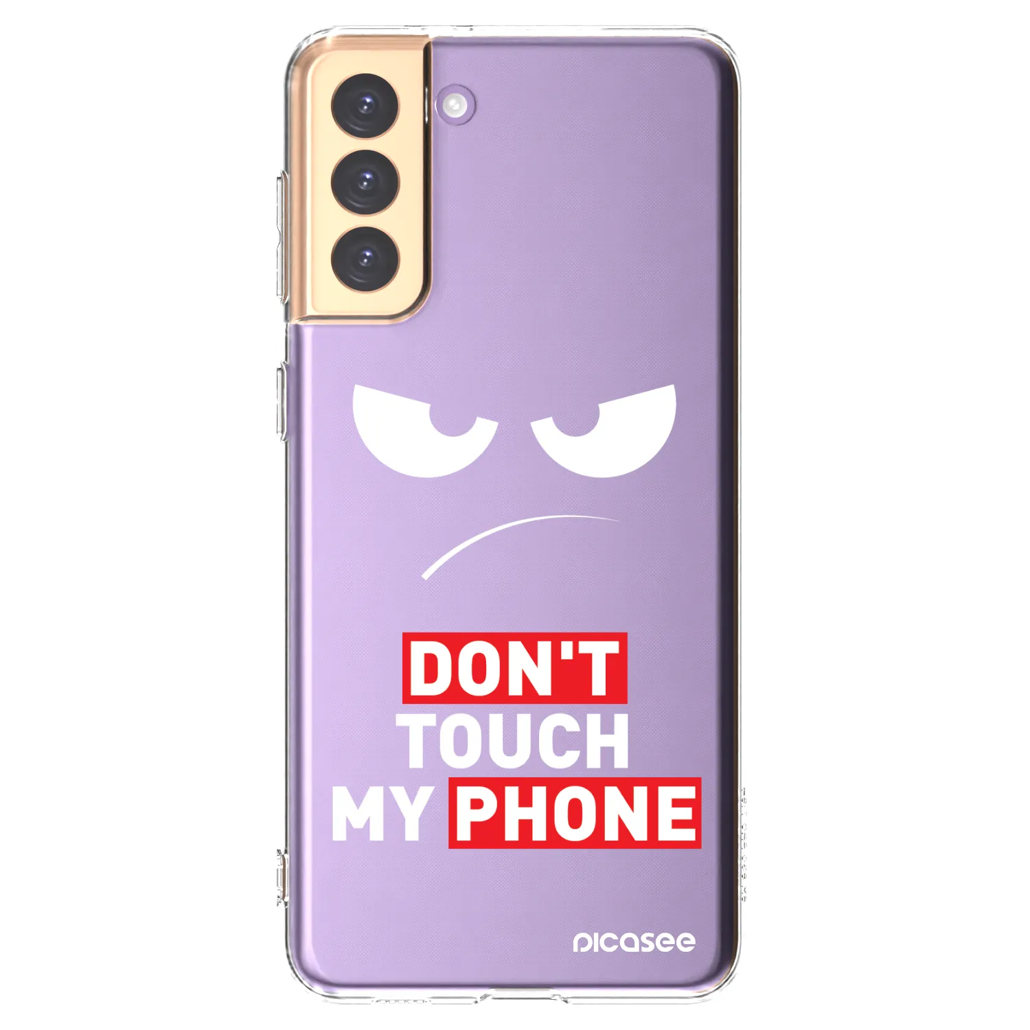 Picasee silikonski prozorni ovitek za Samsung Galaxy S21+ 5G G996F - Angry Eyes - Transparent