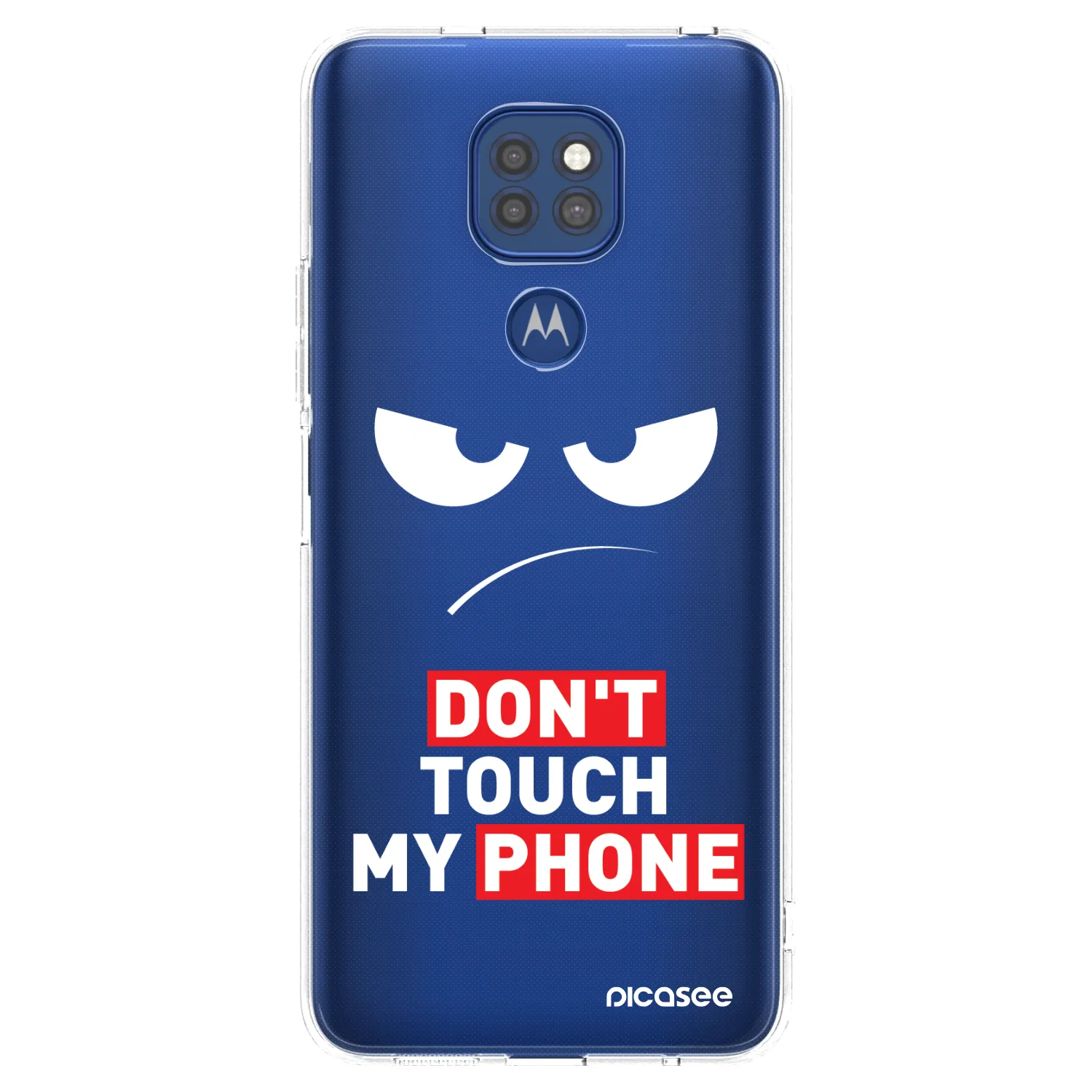 Picasee silikonski prozorni ovitek za Motorola Moto G9 Play - Angry Eyes - Transparent