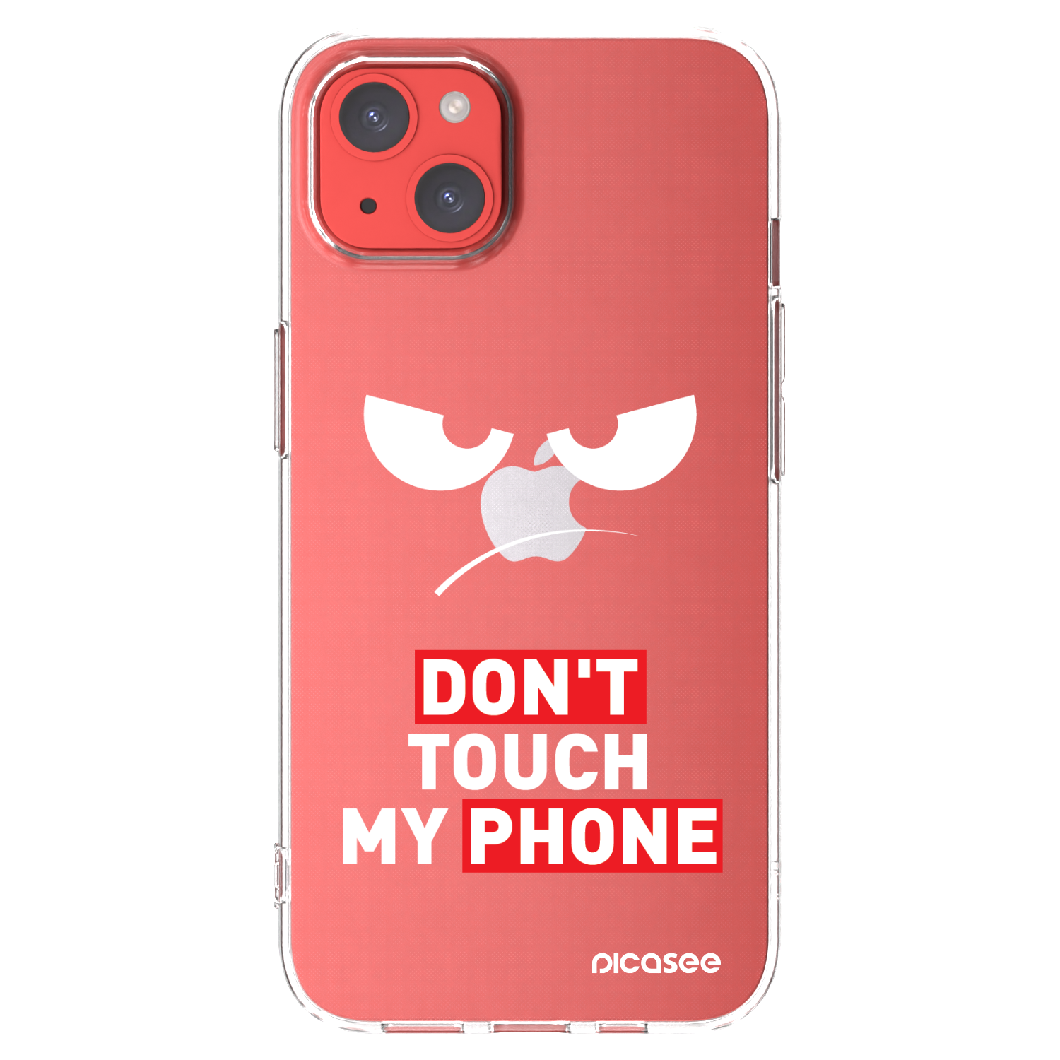 Picasee silikonski prozorni ovitek za Apple iPhone 13 - Angry Eyes - Transparent