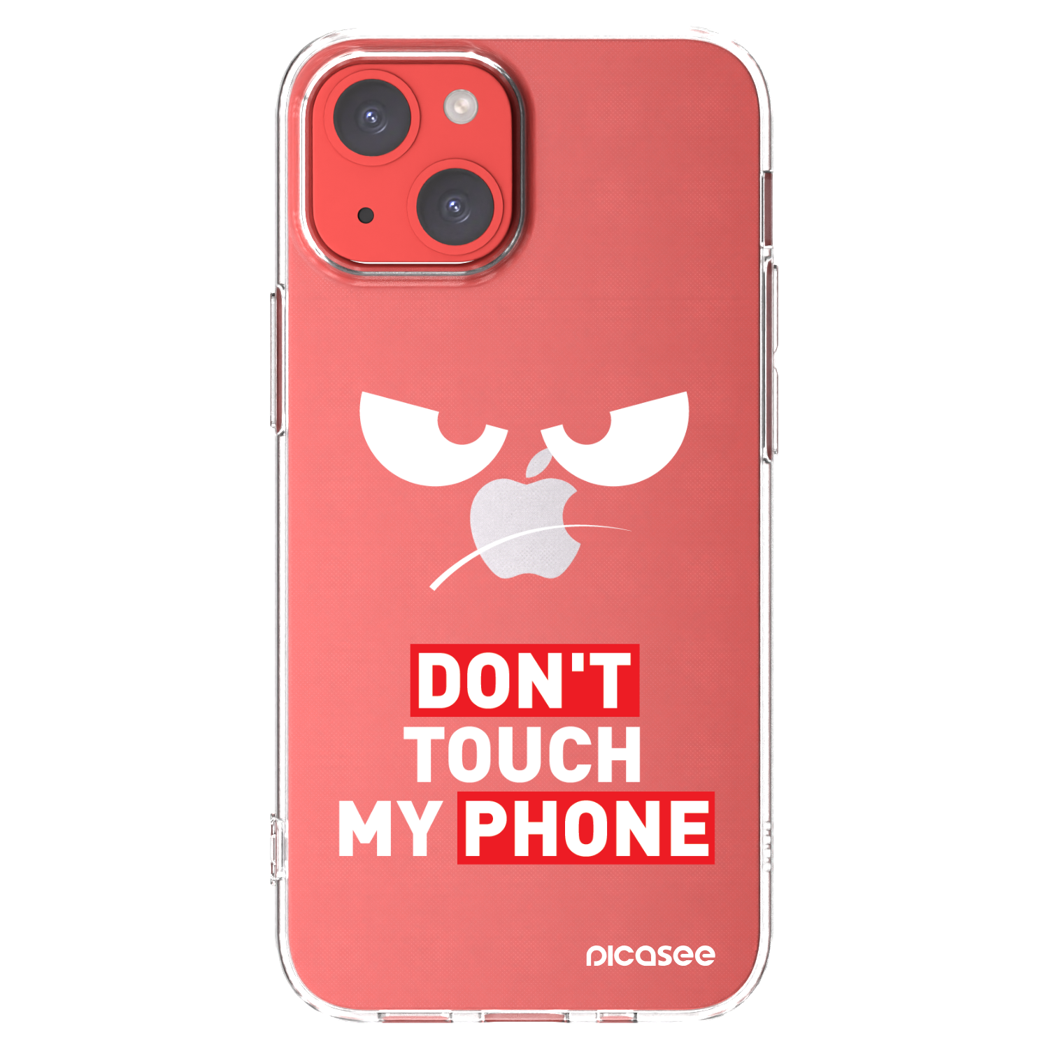 Picasee silikonski prozorni ovitek za Apple iPhone 13 mini - Angry Eyes - Transparent