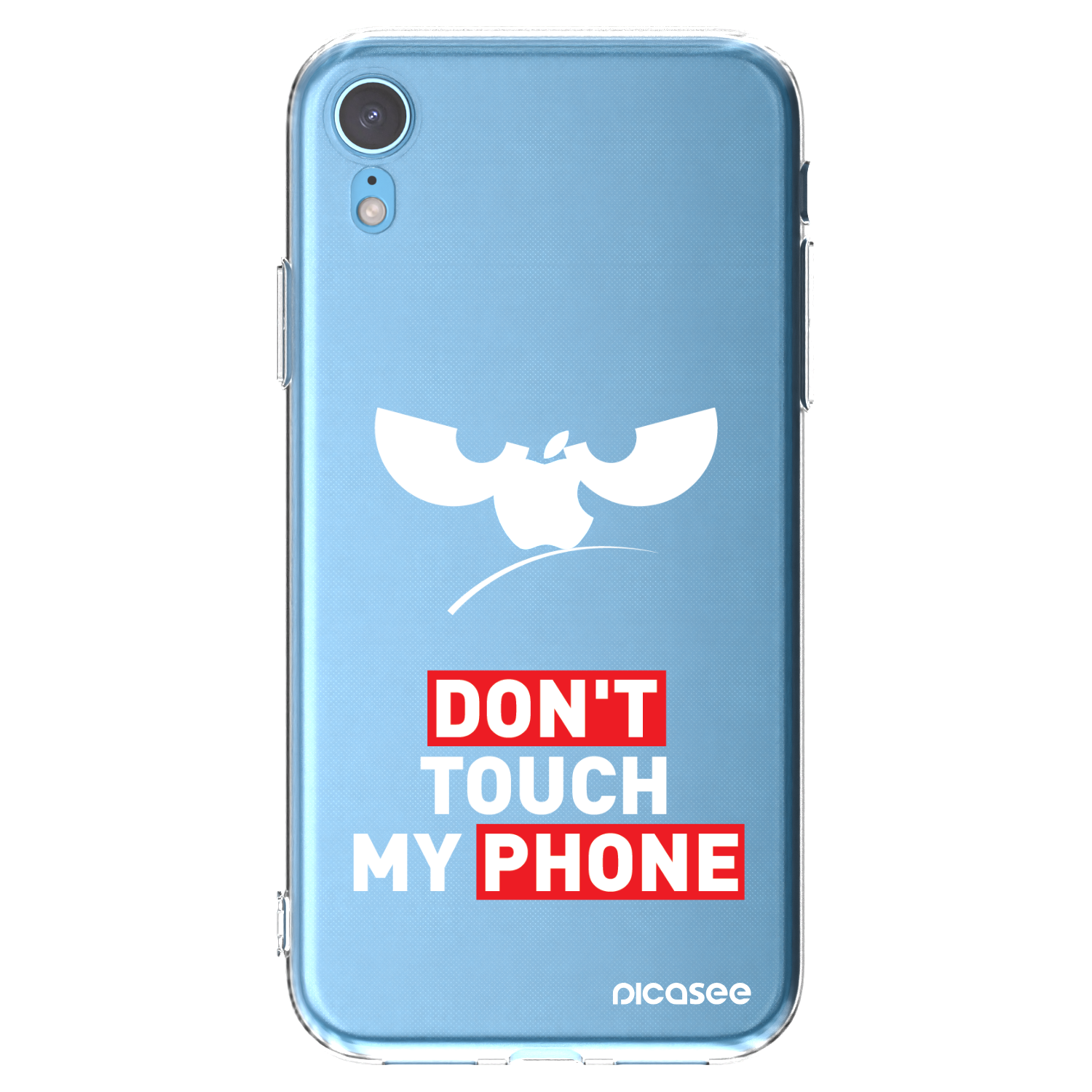 Picasee silikonski prozorni ovitek za Apple iPhone XR - Angry Eyes - Transparent