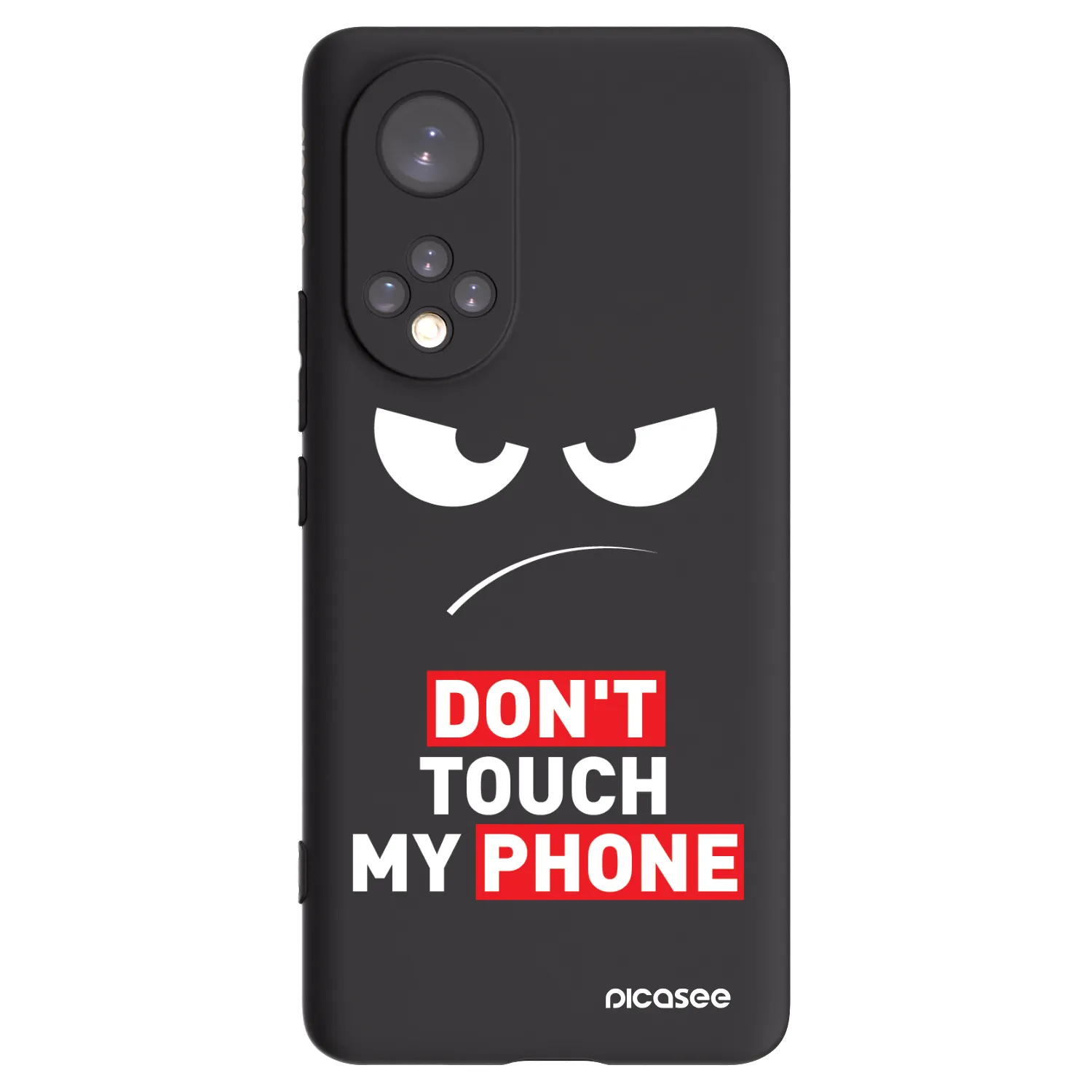 Picasee silikonski črni ovitek za Huawei Nova 9 - Angry Eyes - Transparent