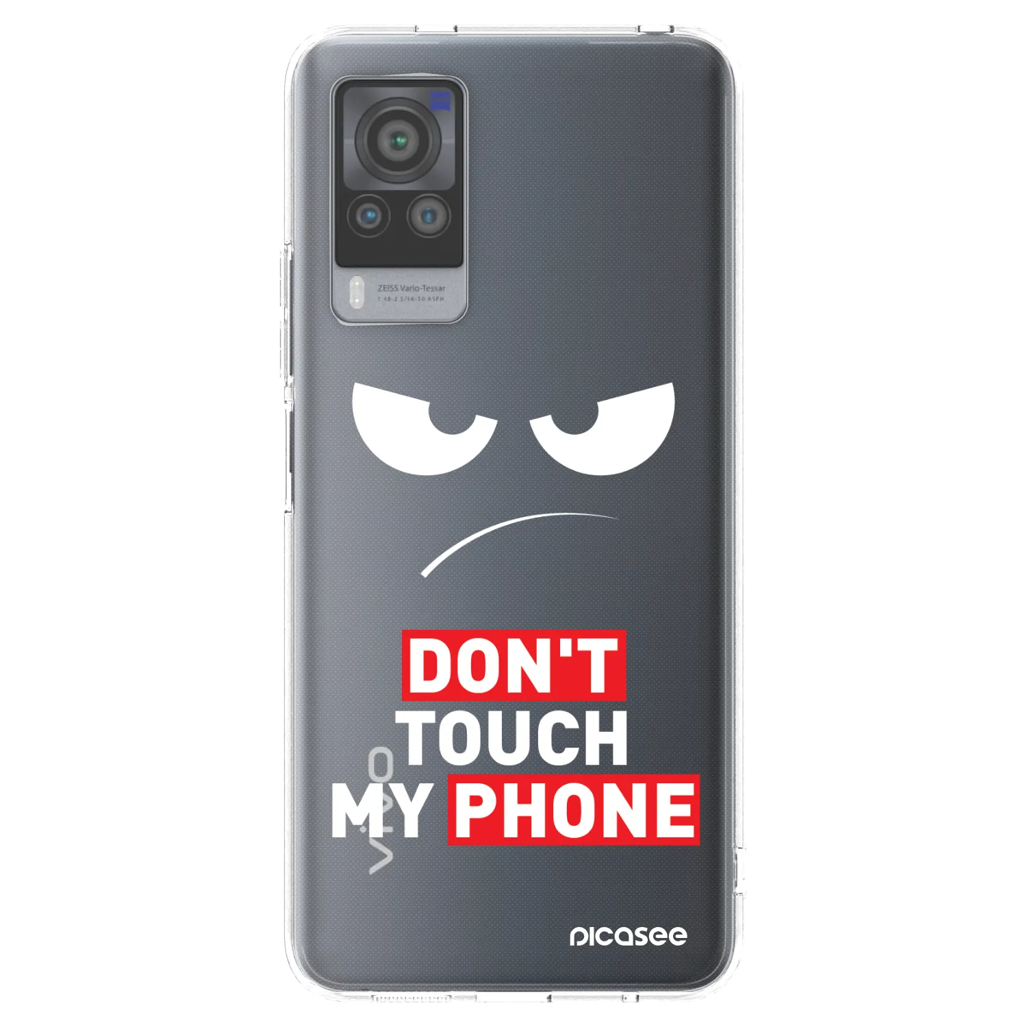 Picasee silikonski prozorni ovitek za Vivo X60 Pro 5G - Angry Eyes - Transparent