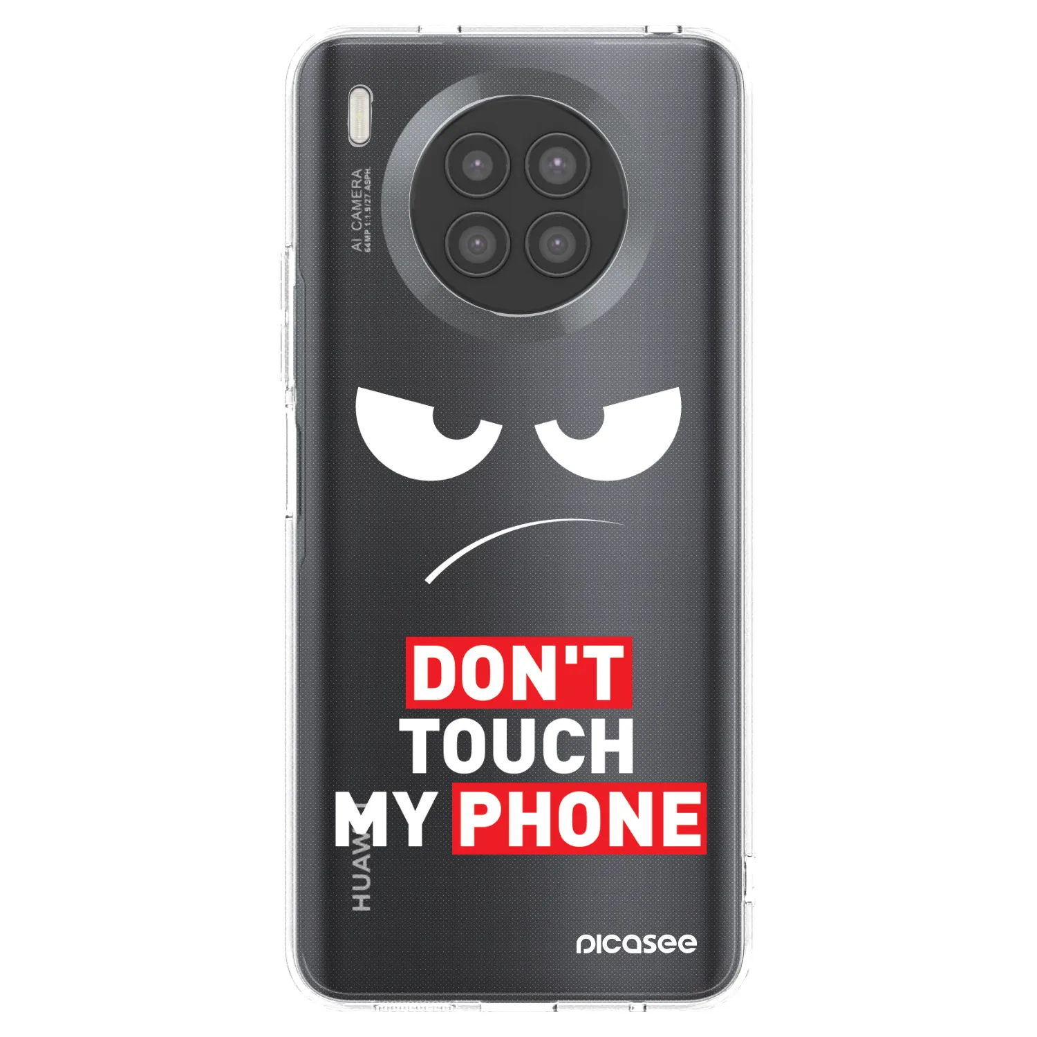 Picasee silikonski prozorni ovitek za Huawei Nova 8i - Angry Eyes - Transparent