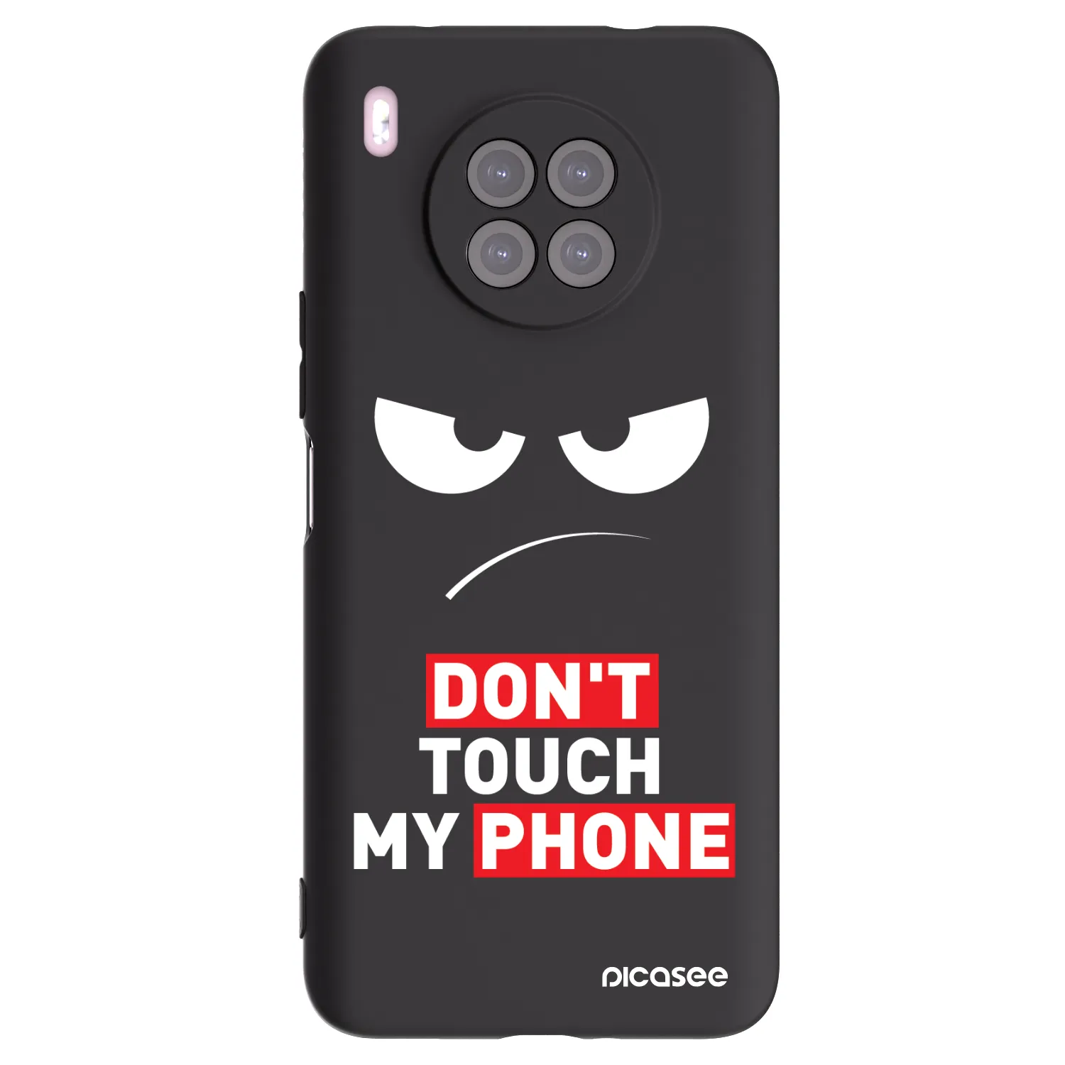 Picasee silikonski črni ovitek za Huawei Nova 8i - Angry Eyes - Transparent