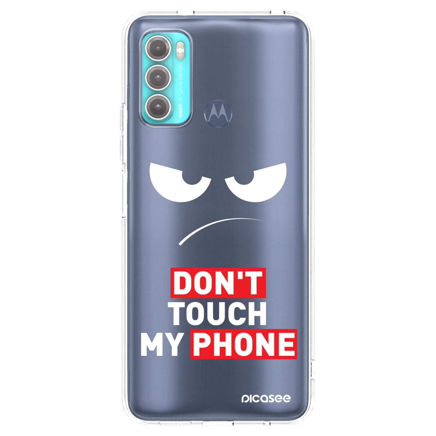 Picasee silikonski prozorni ovitek za Motorola Moto G60 - Angry Eyes - Transparent