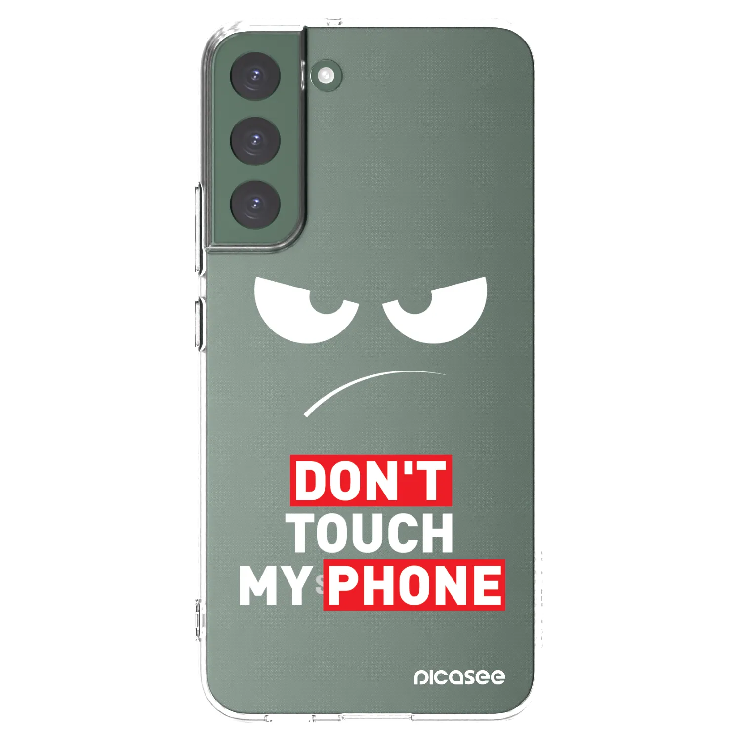 Picasee silikonski prozorni ovitek za Samsung Galaxy S22+ 5G - Angry Eyes - Transparent