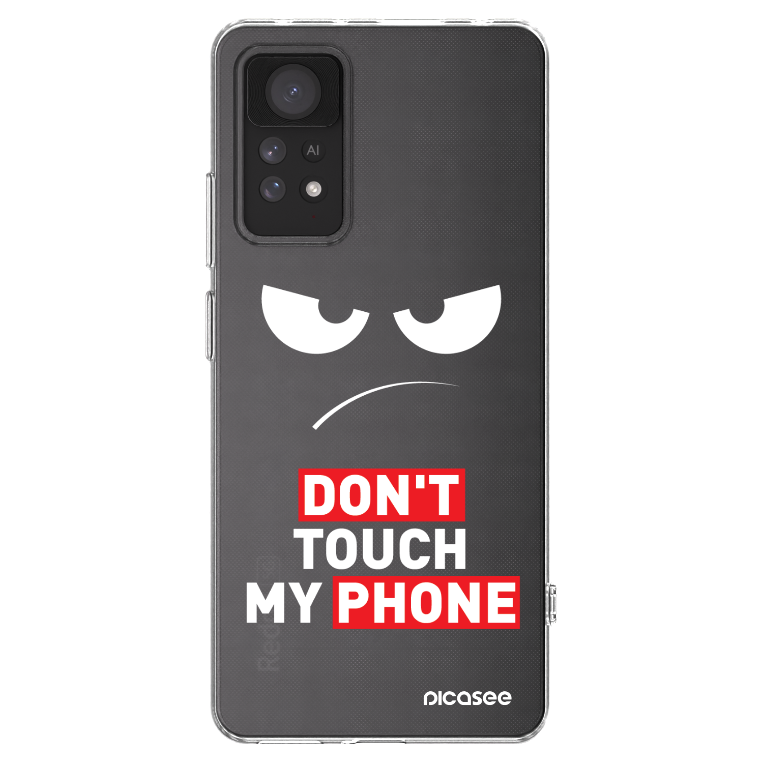Picasee silikonski prozorni ovitek za Xiaomi Redmi Note 11 Pro - Angry Eyes - Transparent