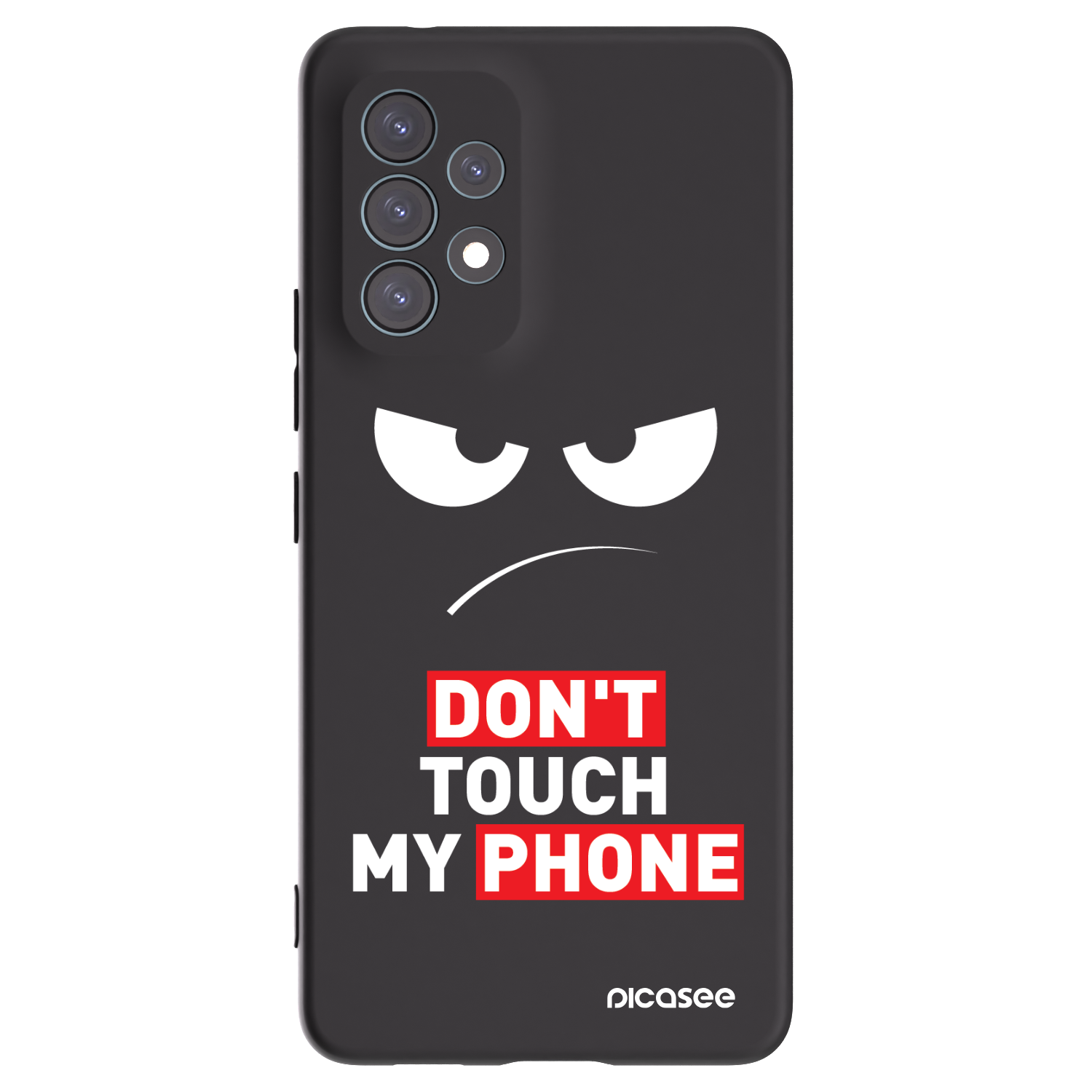 Picasee silikonski črni ovitek za Samsung Galaxy A53 5G A536 - Angry Eyes - Transparent
