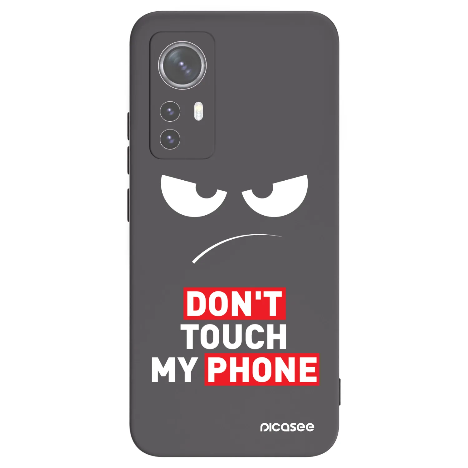 Picasee silikonski črni ovitek za Xiaomi 12 - Angry Eyes - Transparent