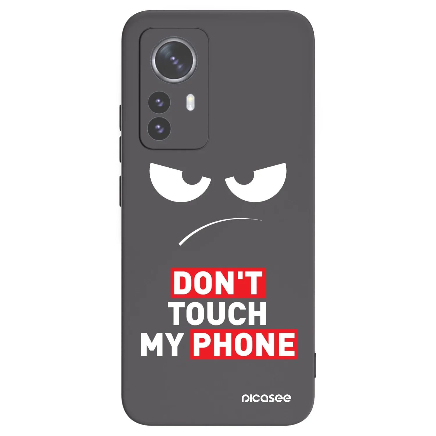 Picasee silikonski črni ovitek za Xiaomi 12 Pro - Angry Eyes - Transparent