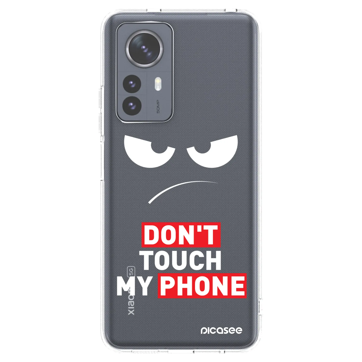 Picasee silikonski prozorni ovitek za Xiaomi 12 Pro - Angry Eyes - Transparent
