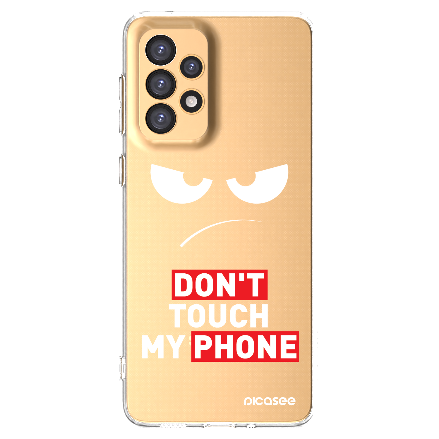 Picasee silikonski prozorni ovitek za Samsung Galaxy A33 5G A336 - Angry Eyes - Transparent