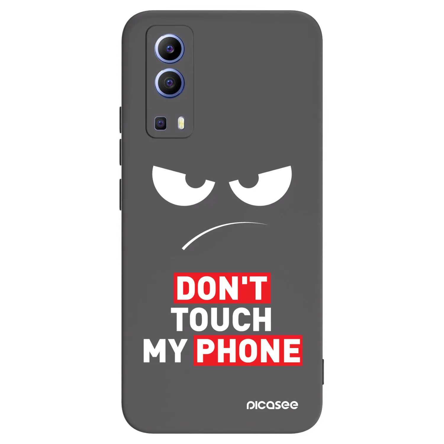 Picasee silikonski črni ovitek za Vivo Y52 5G - Angry Eyes - Transparent