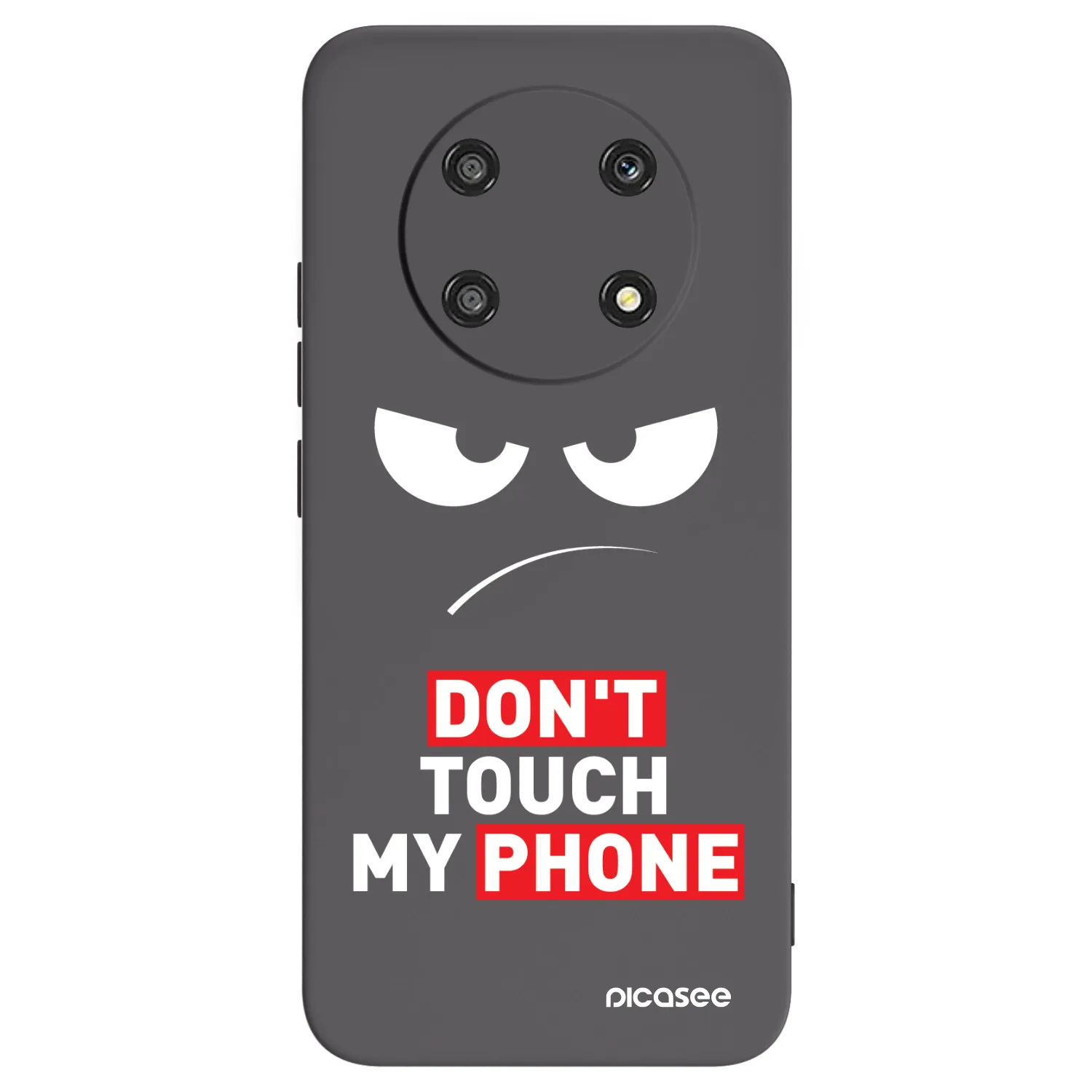 Picasee silikonski črni ovitek za Honor Magic4 Lite 5G - Angry Eyes - Transparent