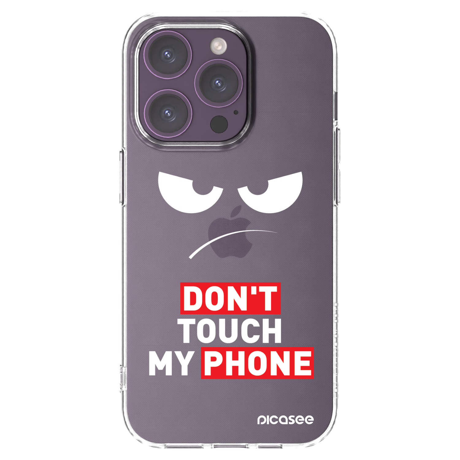 Picasee silikonski prozorni ovitek za Apple iPhone 14 Pro - Angry Eyes - Transparent