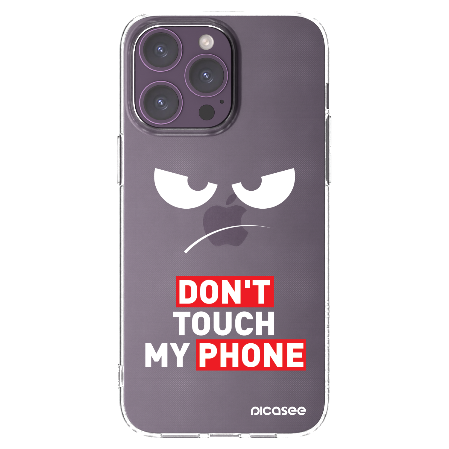 Picasee silikonski prozorni ovitek za Apple iPhone 14 Pro Max - Angry Eyes - Transparent