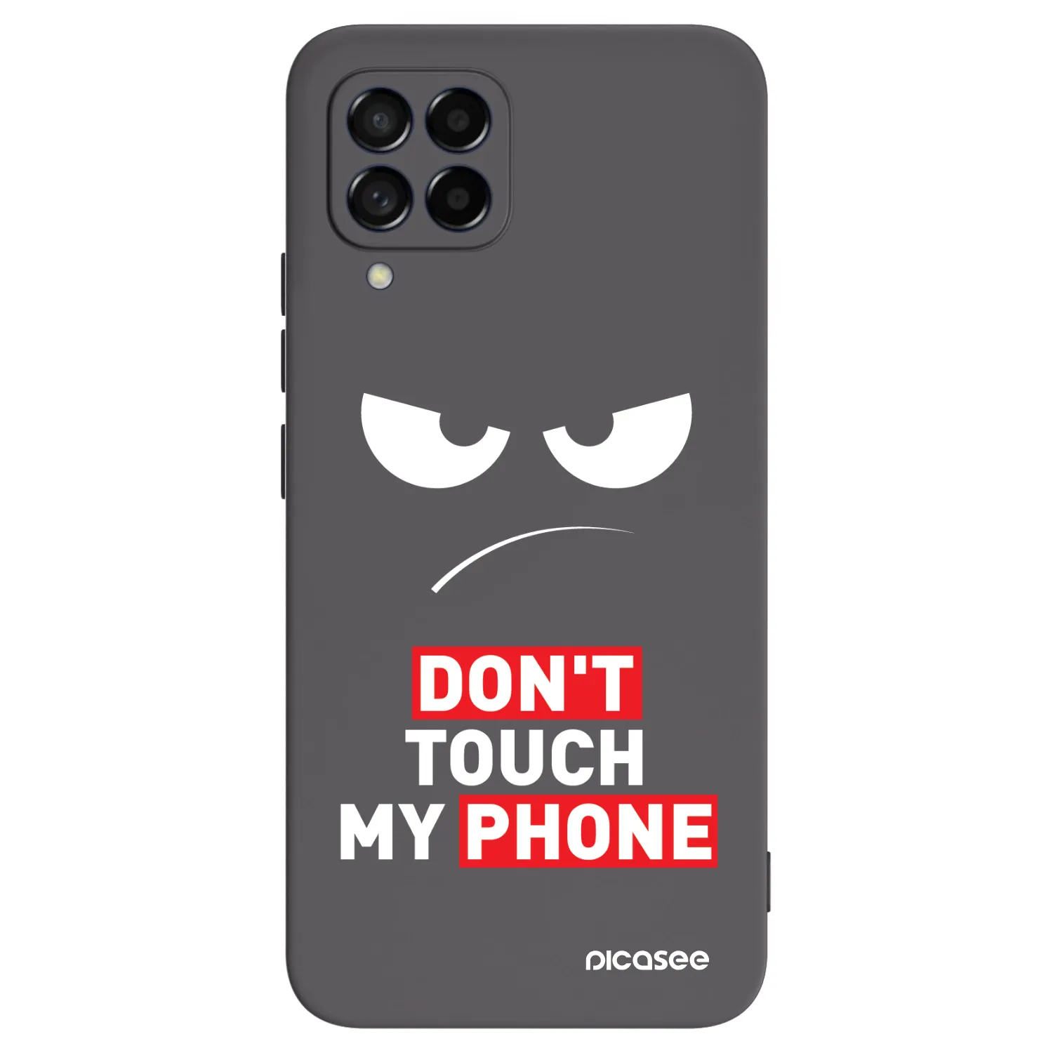 Picasee silikonski črni ovitek za Samsung Galaxy M53 5G - Angry Eyes - Transparent