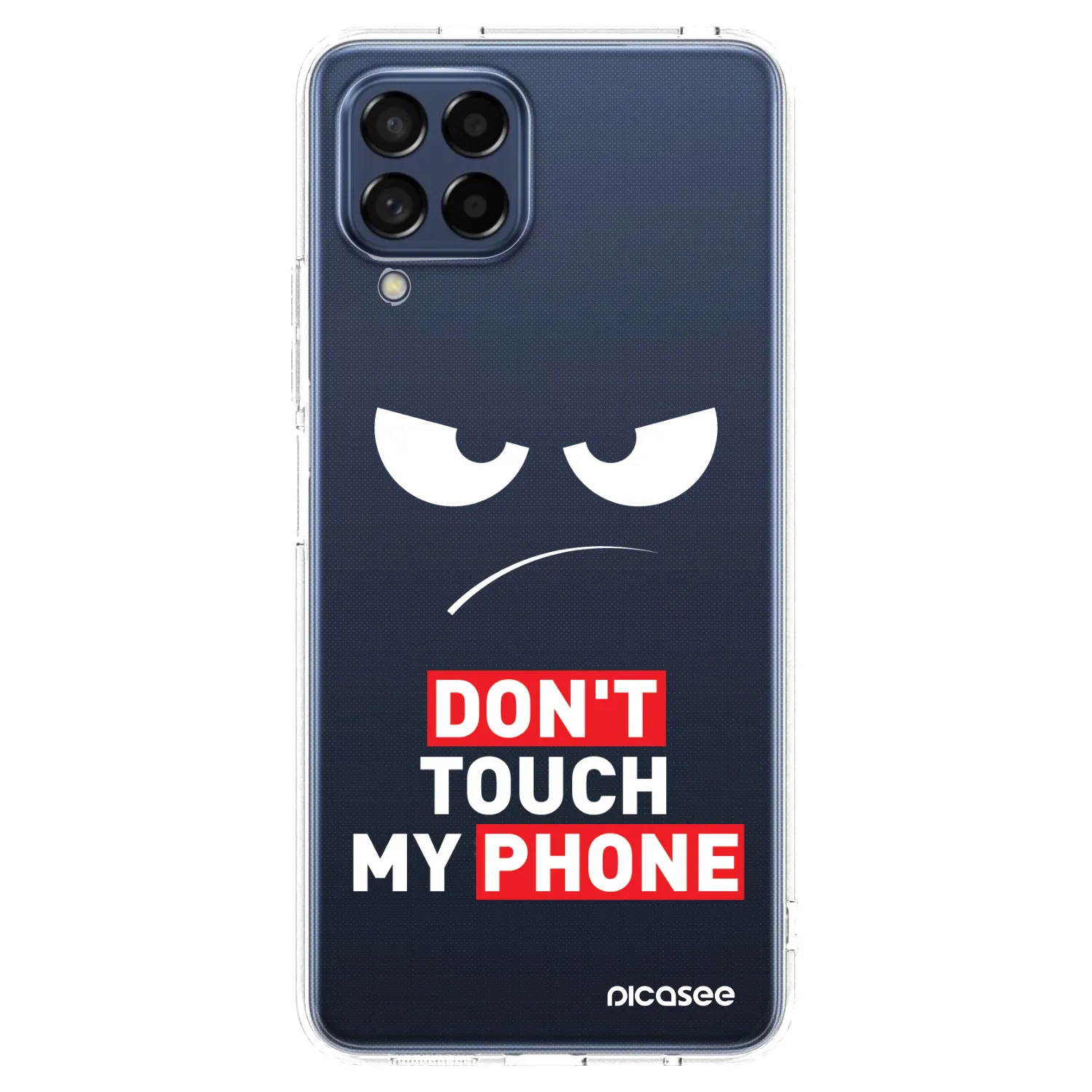 Picasee silikonski prozorni ovitek za Samsung Galaxy M53 5G - Angry Eyes - Transparent