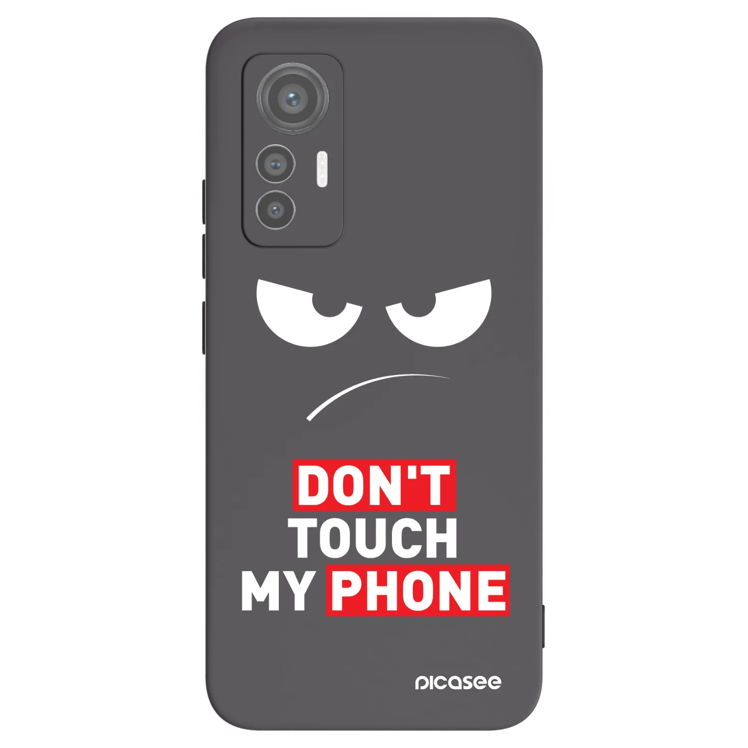Picasee silikonski črni ovitek za Xiaomi 12 Lite - Angry Eyes - Transparent