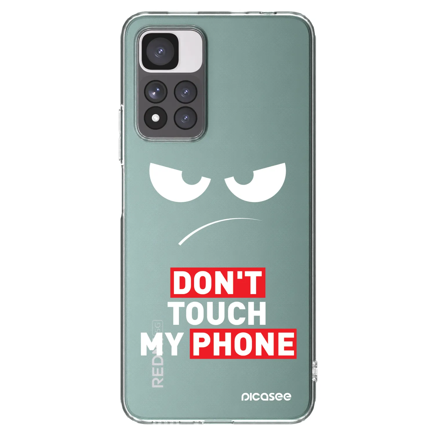 Picasee silikonski prozorni ovitek za Xiaomi Redmi Note 11 Pro+ 5G - Angry Eyes - Transparent
