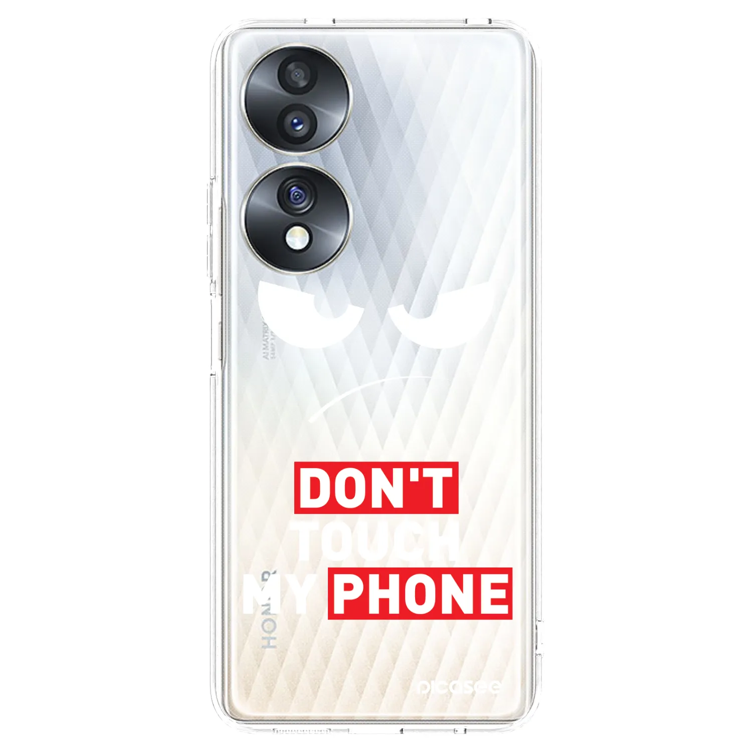 Picasee silikonski prozorni ovitek za Honor 70 - Angry Eyes - Transparent