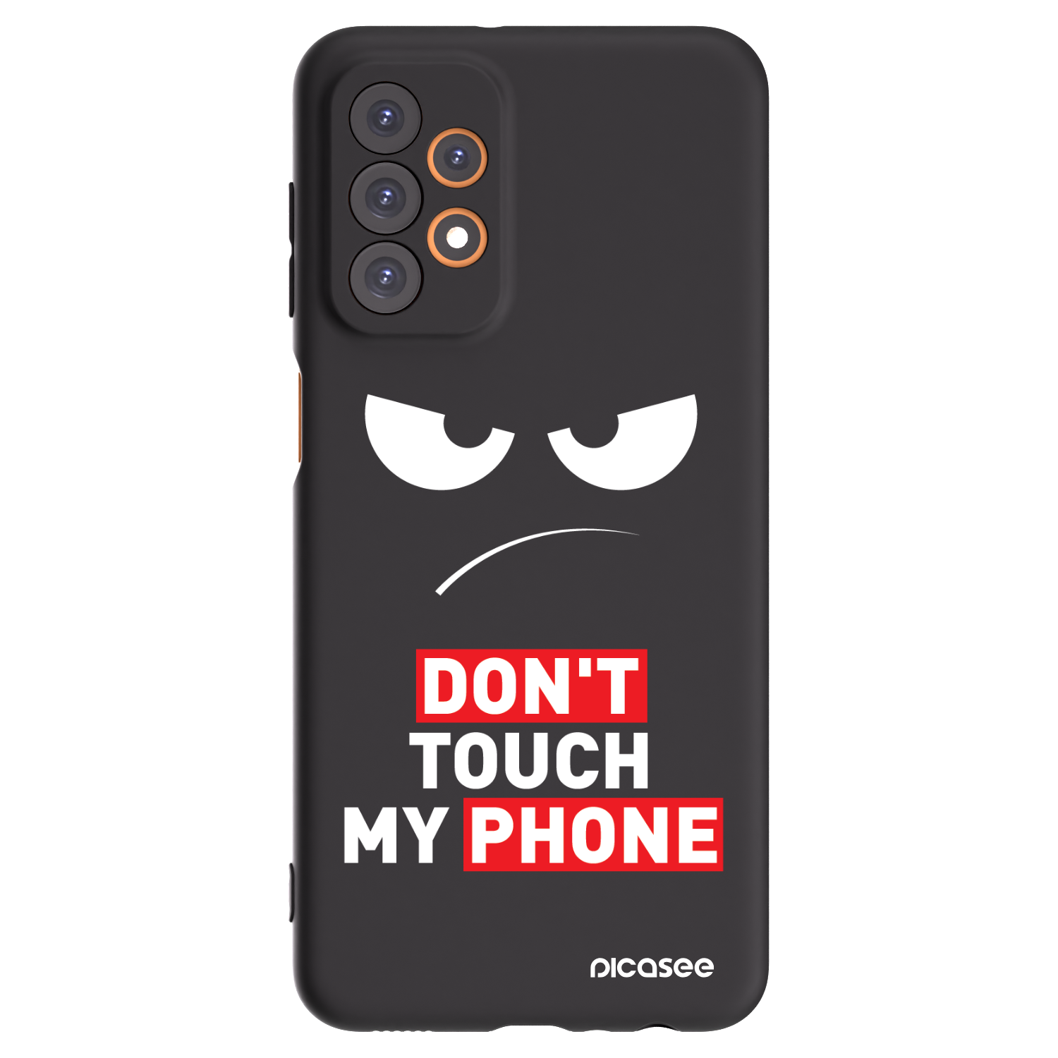 Picasee silikonski črni ovitek za Samsung Galaxy A23 A236B 5G - Angry Eyes - Transparent