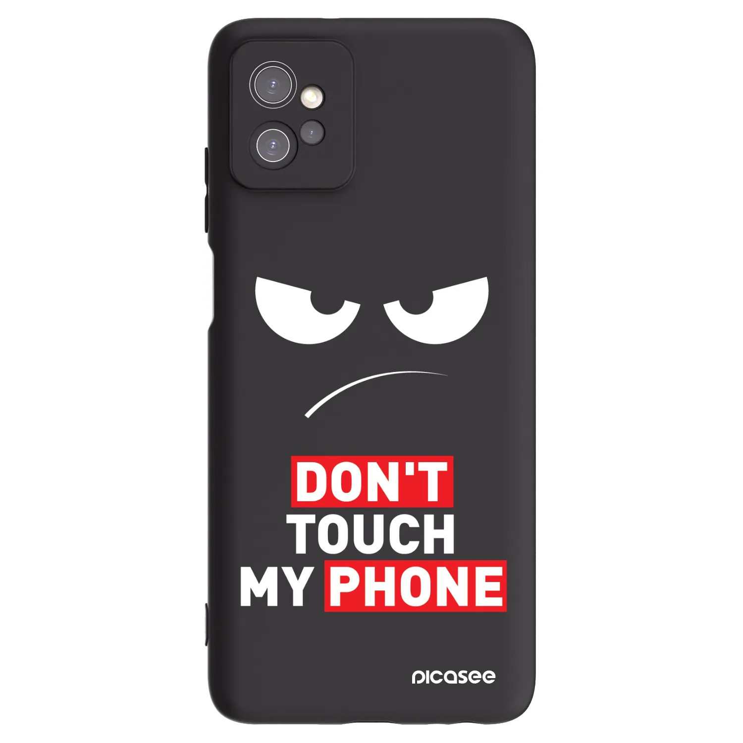 Picasee silikonski črni ovitek za Motorola Moto G32 - Angry Eyes - Transparent