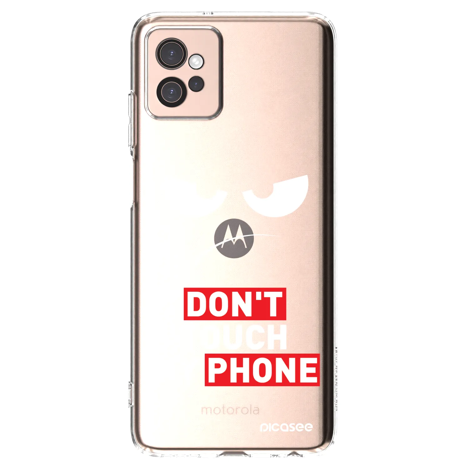 Picasee silikonski prozorni ovitek za Motorola Moto G32 - Angry Eyes - Transparent
