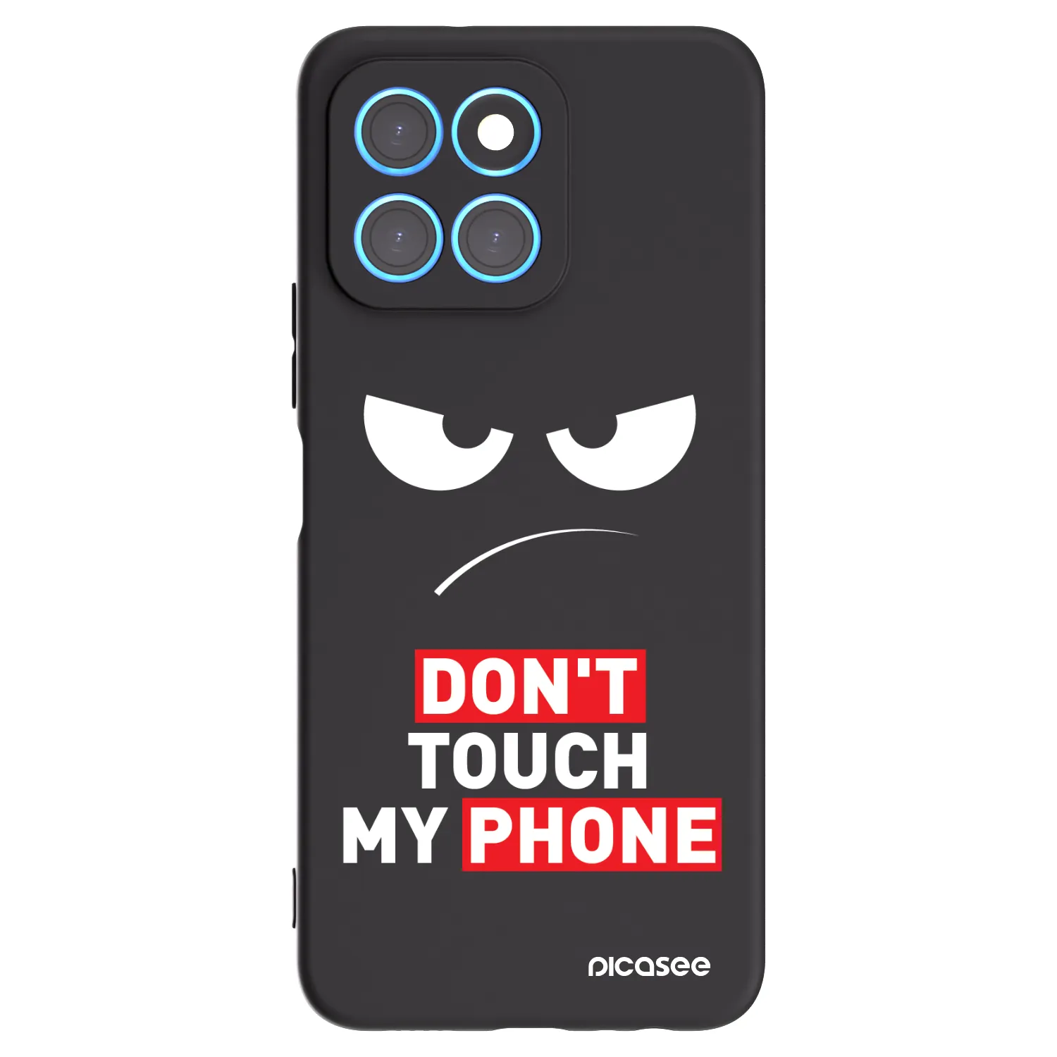 Picasee silikonski črni ovitek za Honor X6 - Angry Eyes - Transparent
