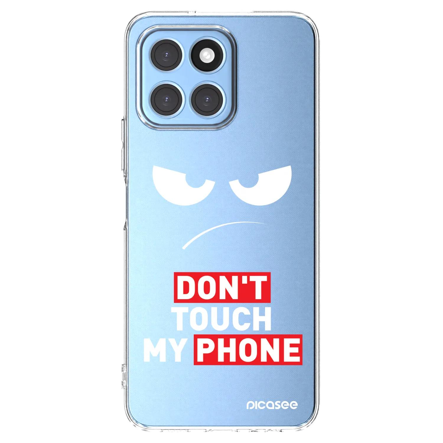 Picasee silikonski prozorni ovitek za Honor X6 - Angry Eyes - Transparent