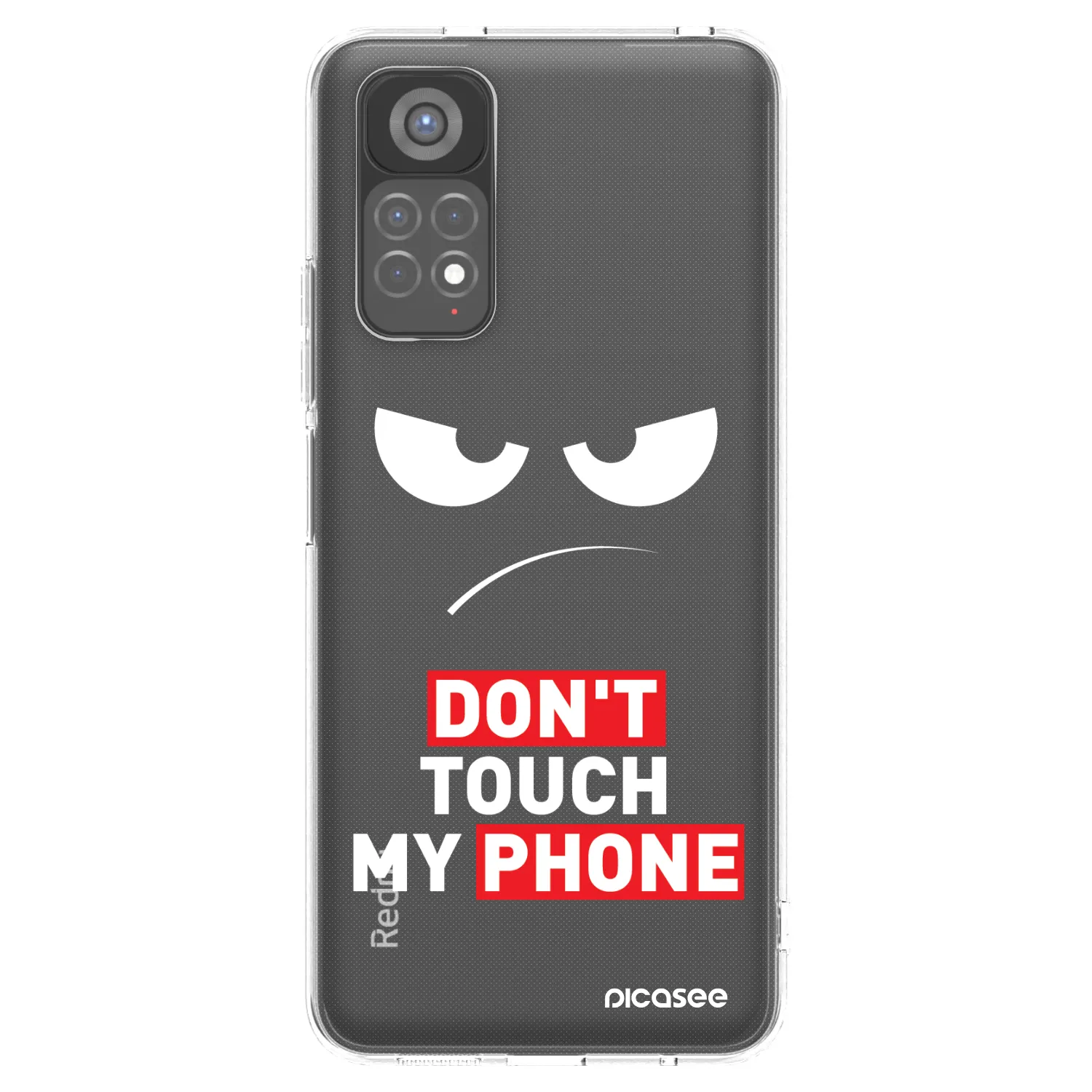 Picasee silikonski prozorni ovitek za Xiaomi Redmi Note 11S 5G - Angry Eyes - Transparent