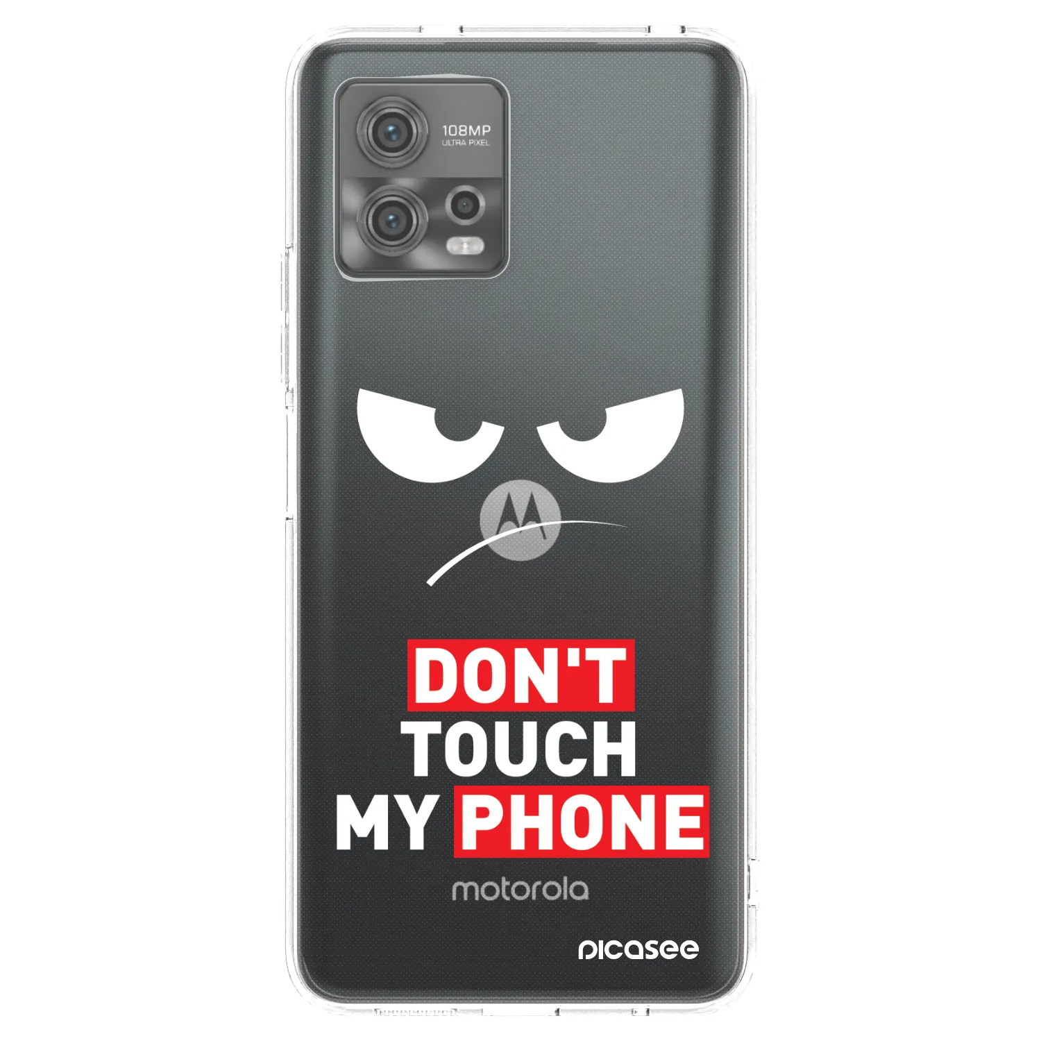 Picasee silikonski prozorni ovitek za Motorola Moto G72 - Angry Eyes - Transparent