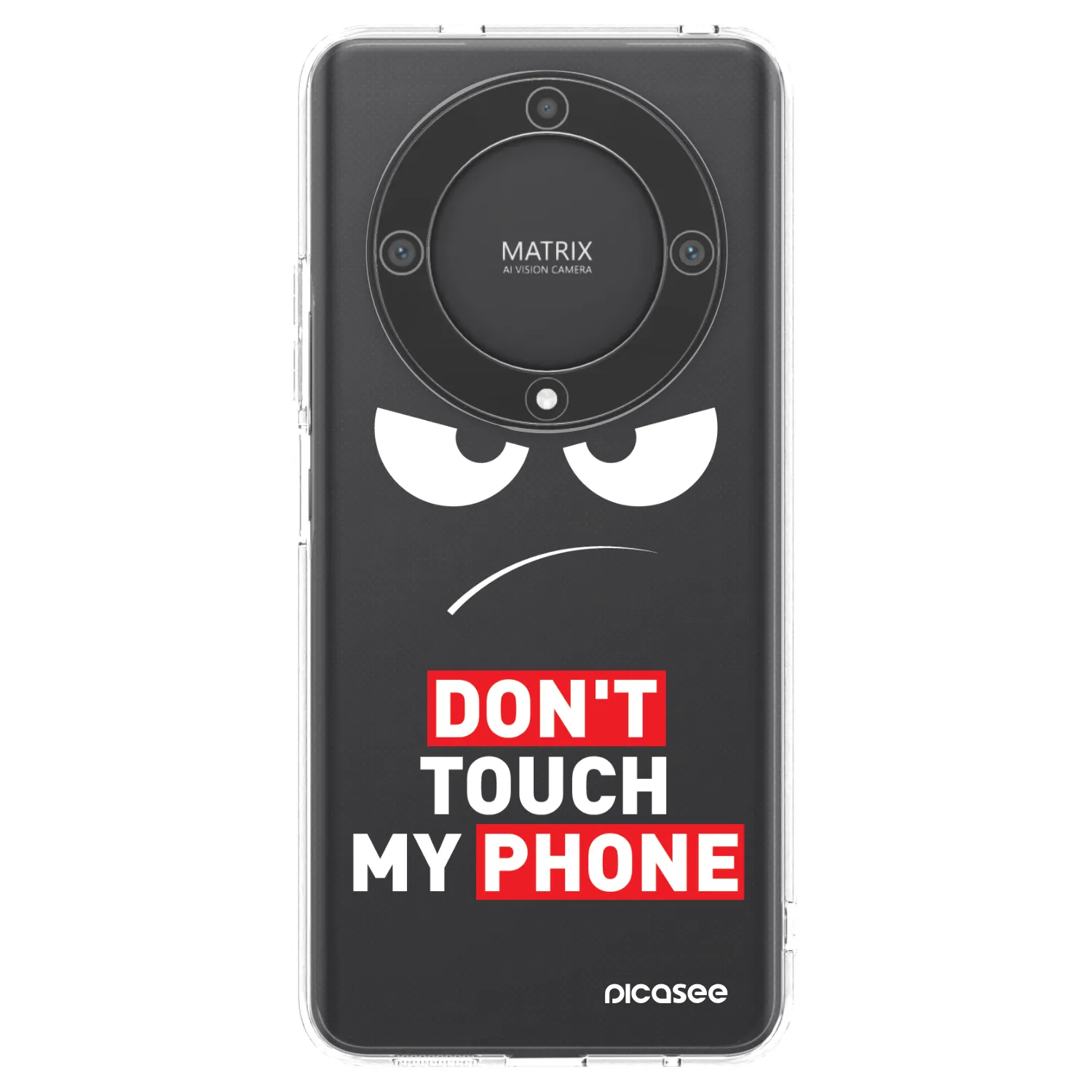 Picasee silikonski prozorni ovitek za Honor Magic5 Lite 5G - Angry Eyes - Transparent
