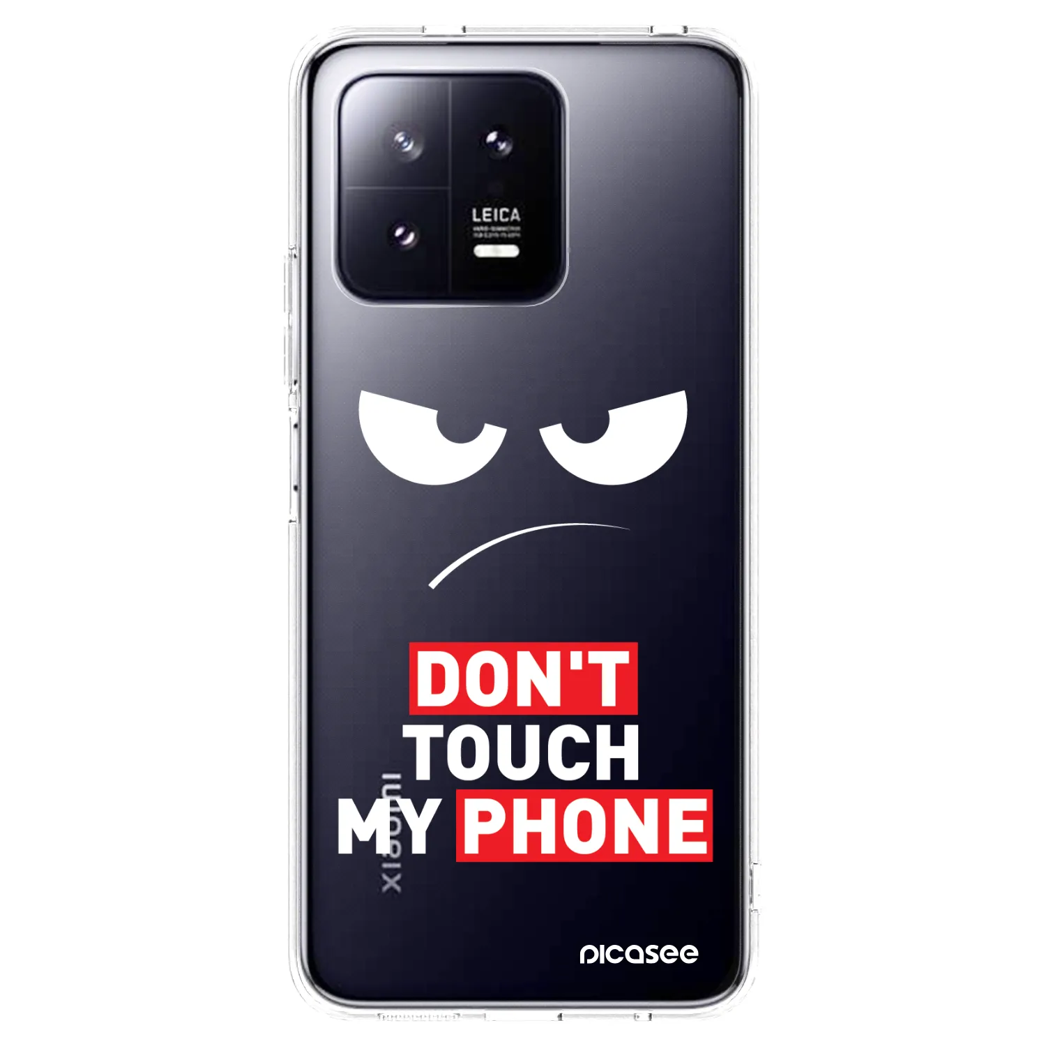 Picasee silikonski prozorni ovitek za Xiaomi 13 Pro - Angry Eyes - Transparent