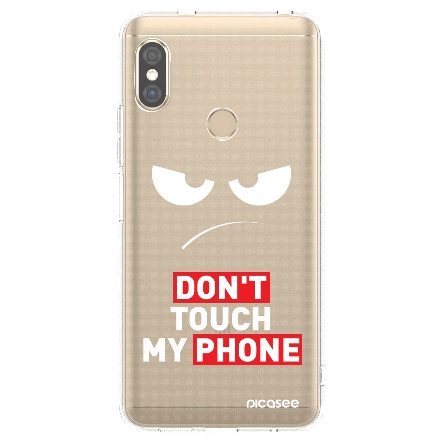 Picasee silikonski prozorni ovitek za Xiaomi Redmi Note 5 Global - Angry Eyes - Transparent
