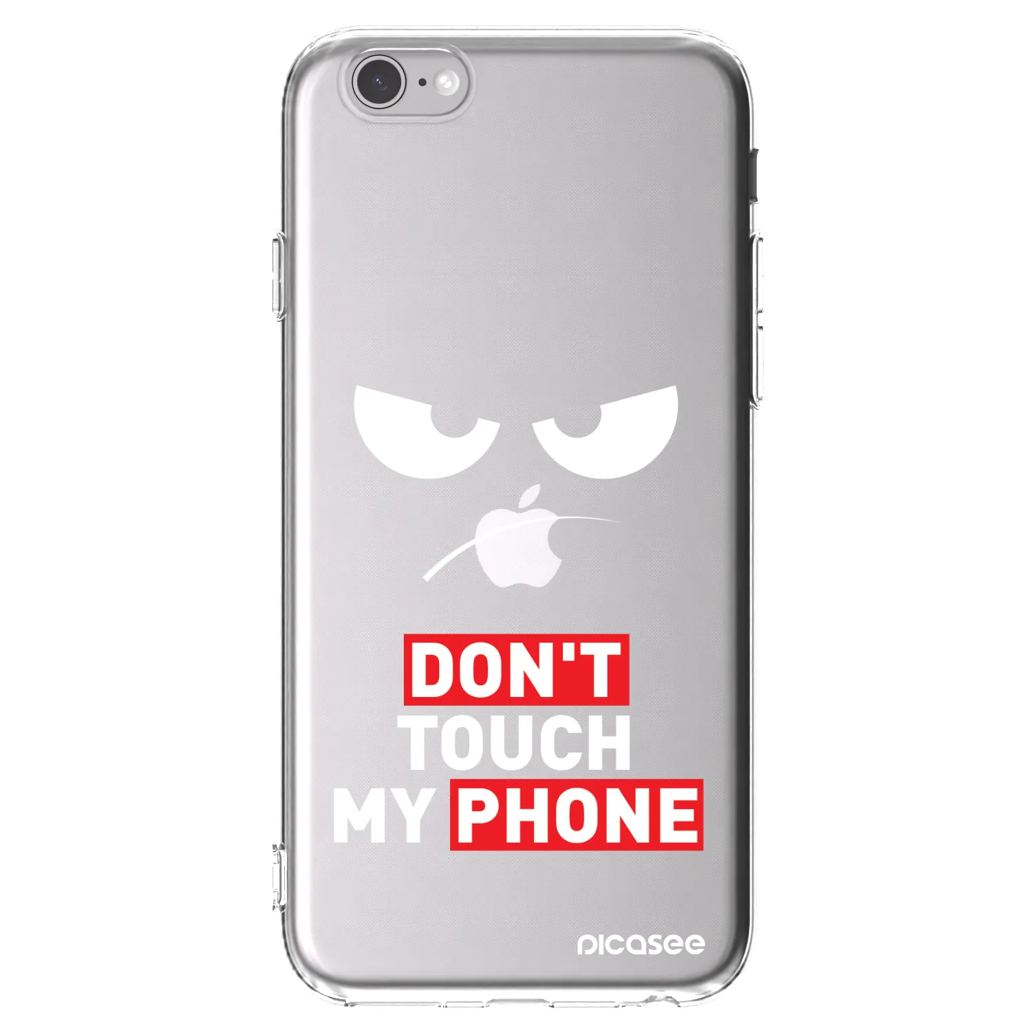Picasee silikonski prozorni ovitek za Apple iPhone 6/6S - Angry Eyes - Transparent