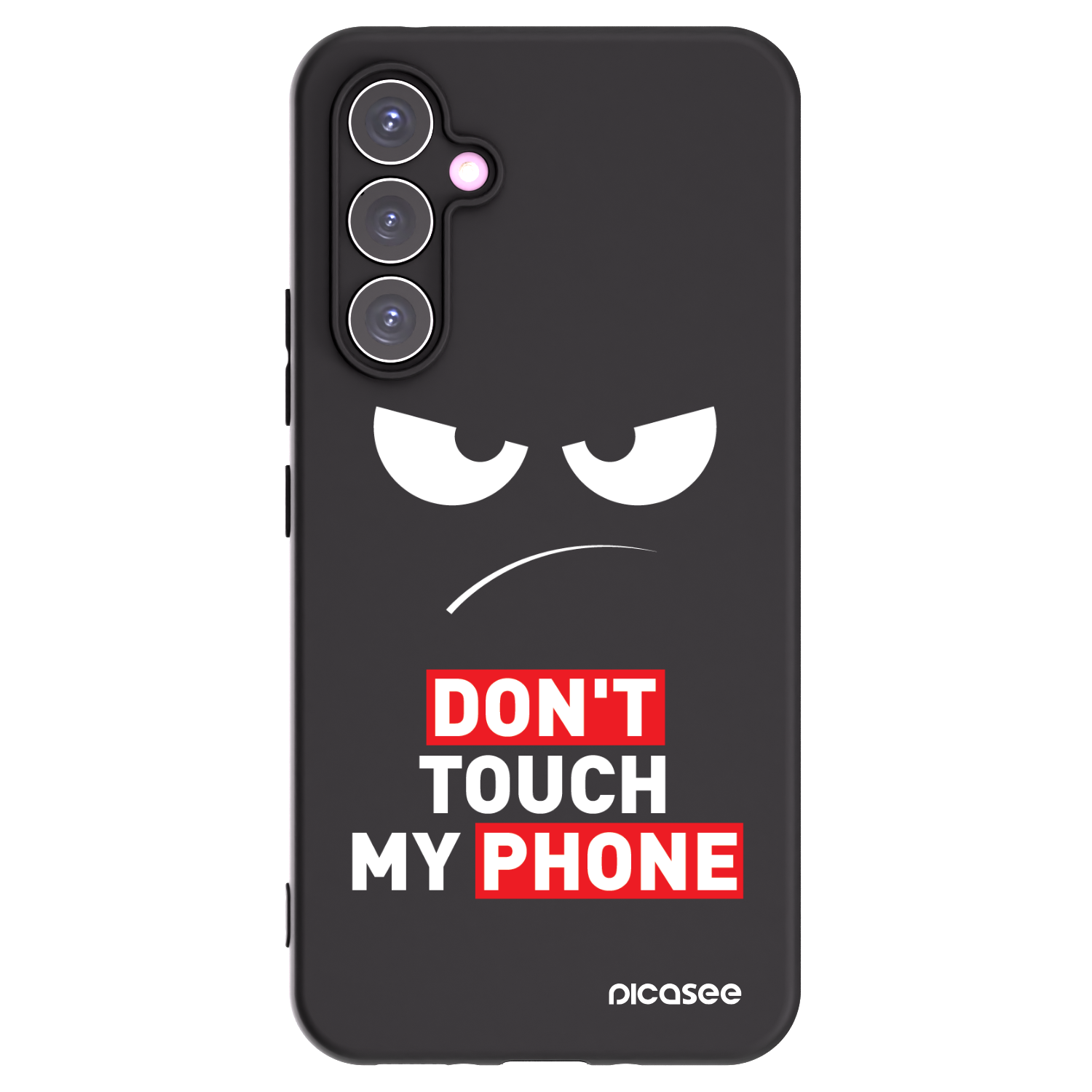 Picasee silikonski črni ovitek za Samsung Galaxy A54 5G A546B - Angry Eyes - Transparent