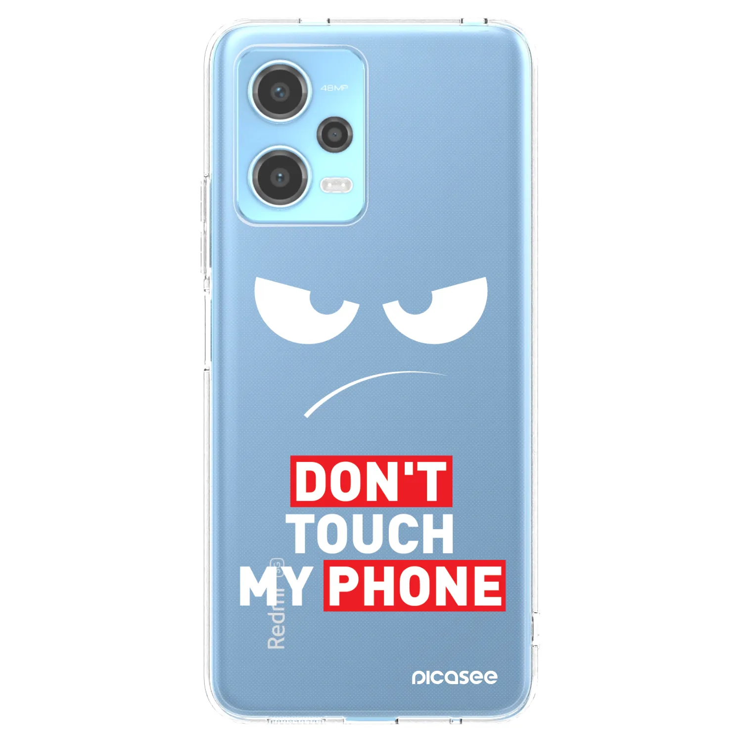 Picasee silikonski prozorni ovitek za Xiaomi Redmi Note 12 5G - Angry Eyes - Transparent