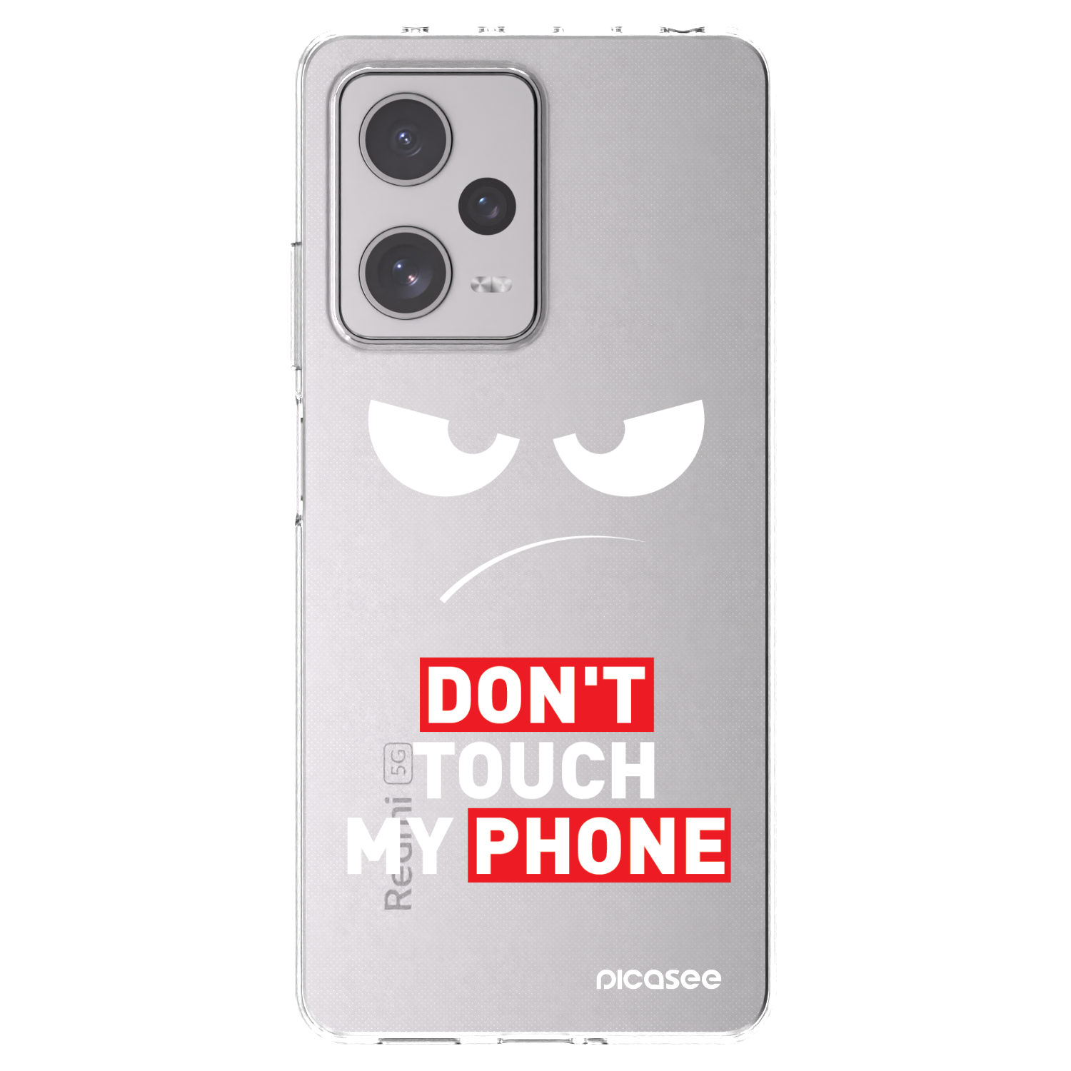 Picasee silikonski prozorni ovitek za Xiaomi Redmi Note 12 Pro+ 5G - Angry Eyes - Transparent