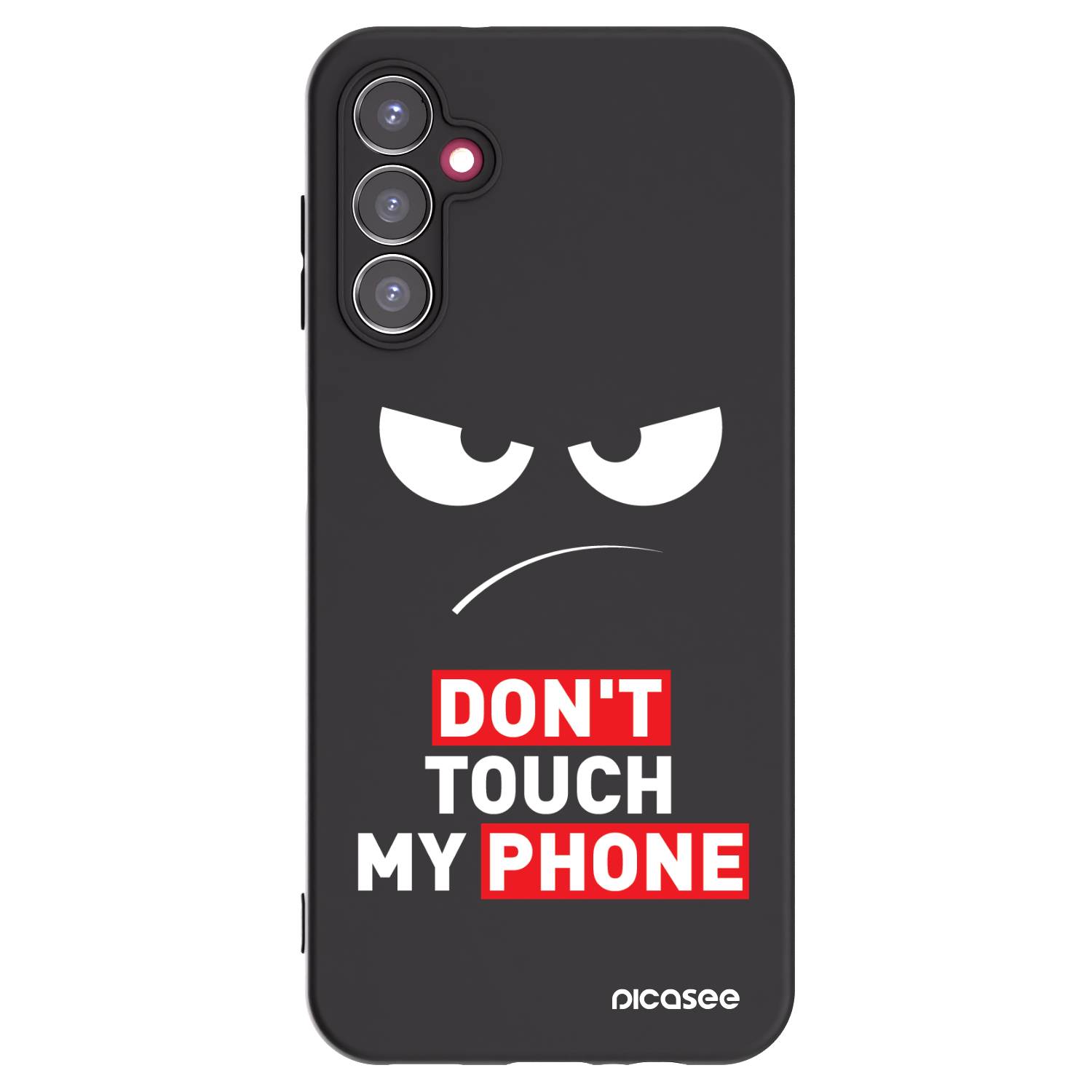 Picasee silikonski črni ovitek za Samsung Galaxy A14 4G A145R - Angry Eyes - Transparent
