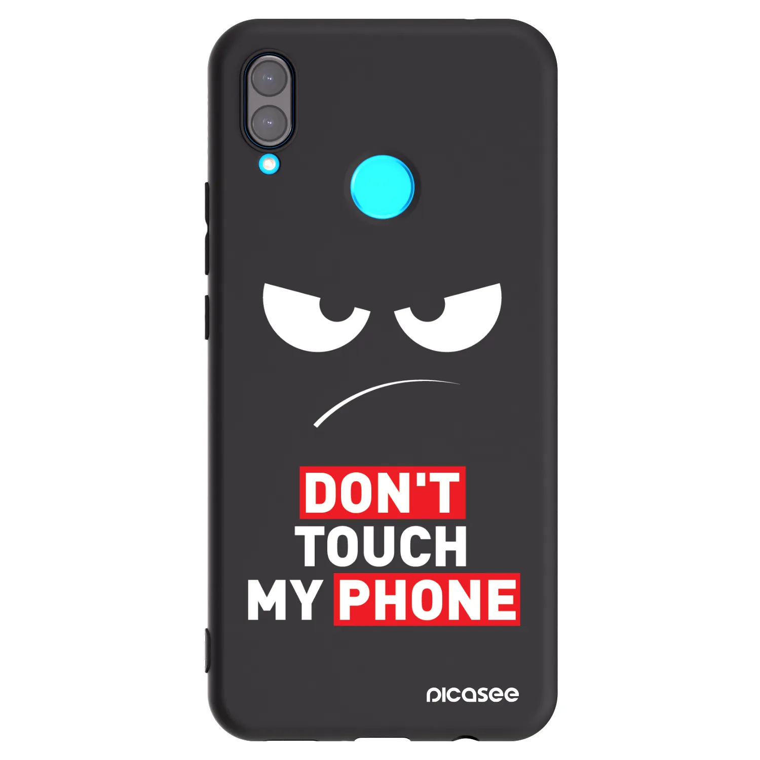 Picasee silikonski črni ovitek za Huawei Nova 3 - Angry Eyes - Transparent