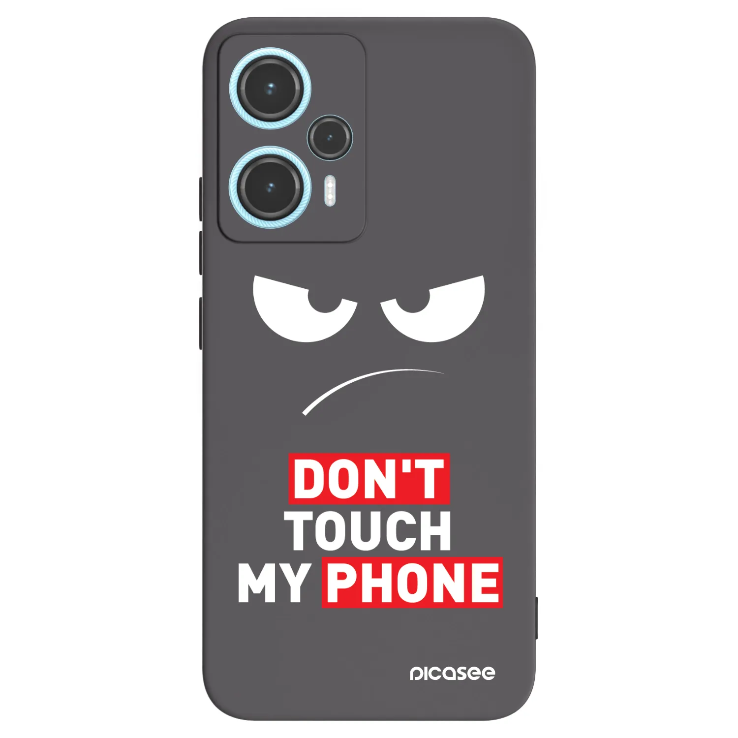 Picasee silikonski črni ovitek za Xiaomi Poco F5 - Angry Eyes - Transparent