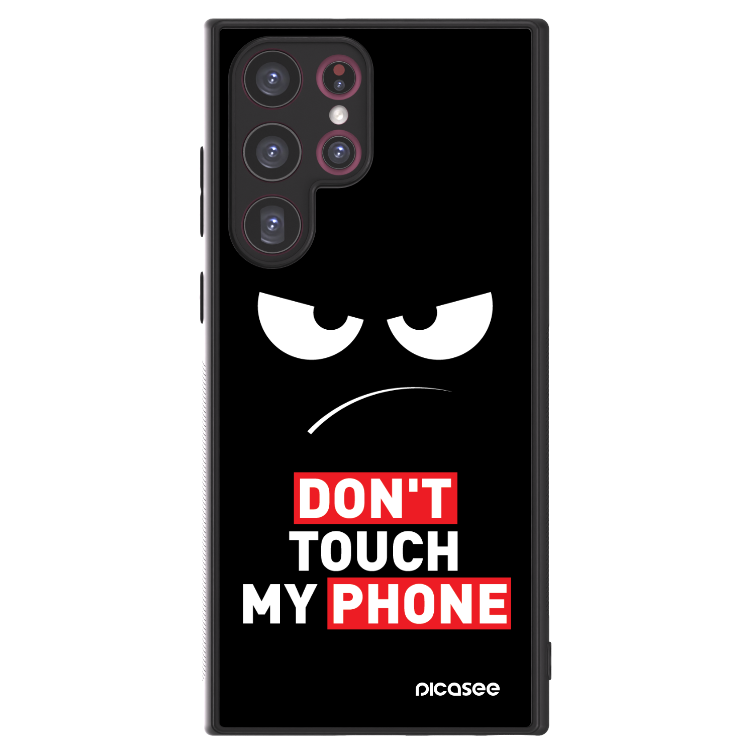 Picasee ULTIMATE CASE PowerShare za Samsung Galaxy S22 Ultra 5G - Angry Eyes - Transparent