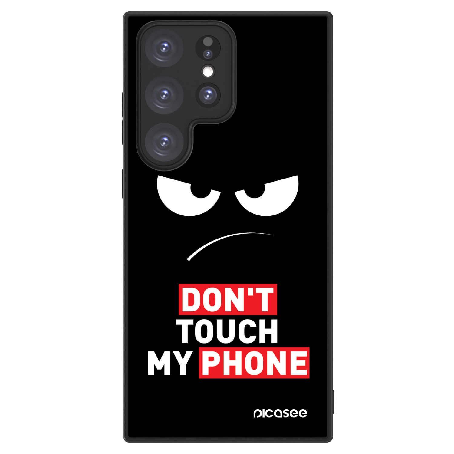 Picasee ULTIMATE CASE PowerShare za Samsung Galaxy S23 Ultra 5G - Angry Eyes - Transparent